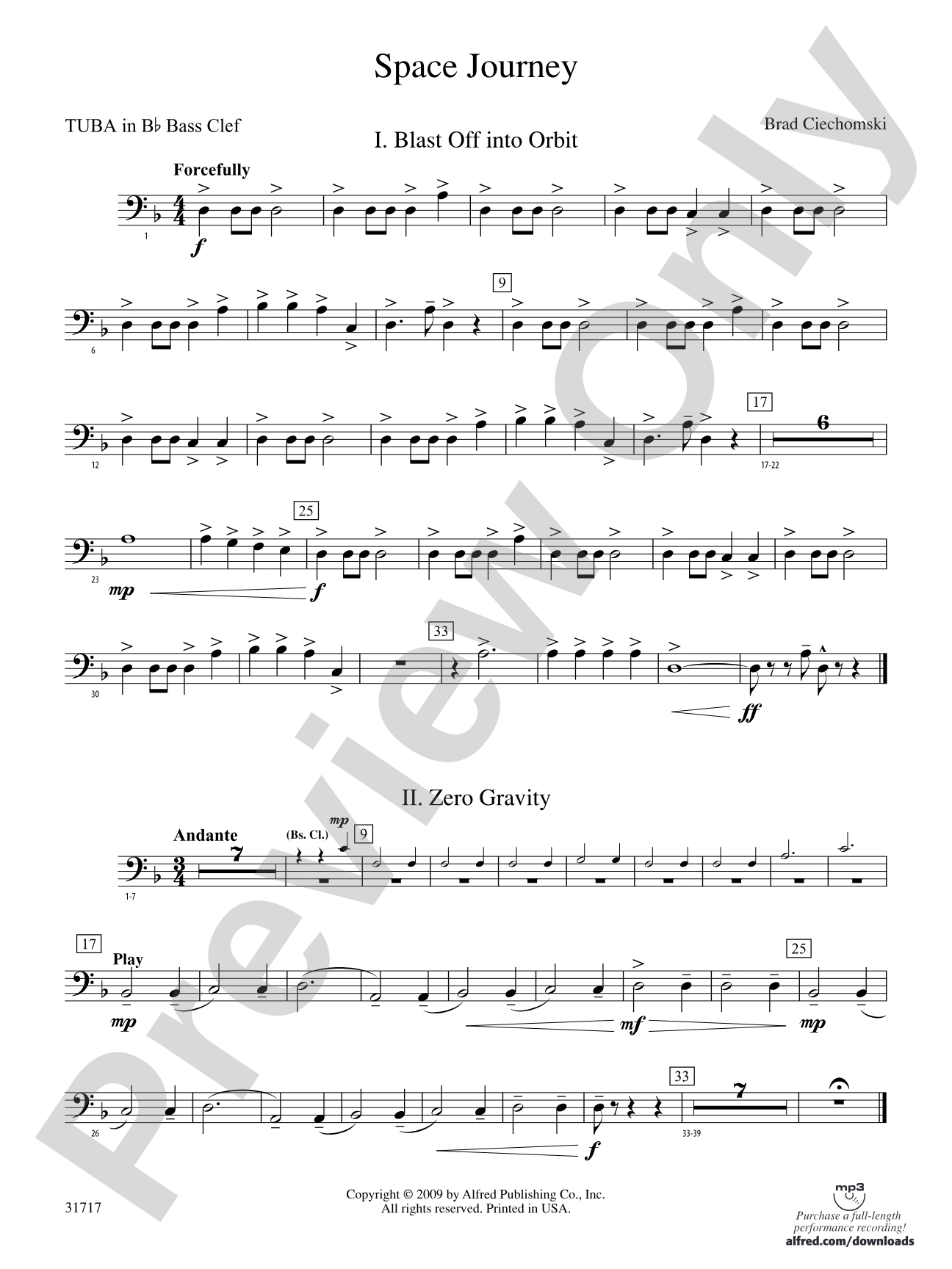 Space Journey: (wp) B-flat Tuba B.C.
