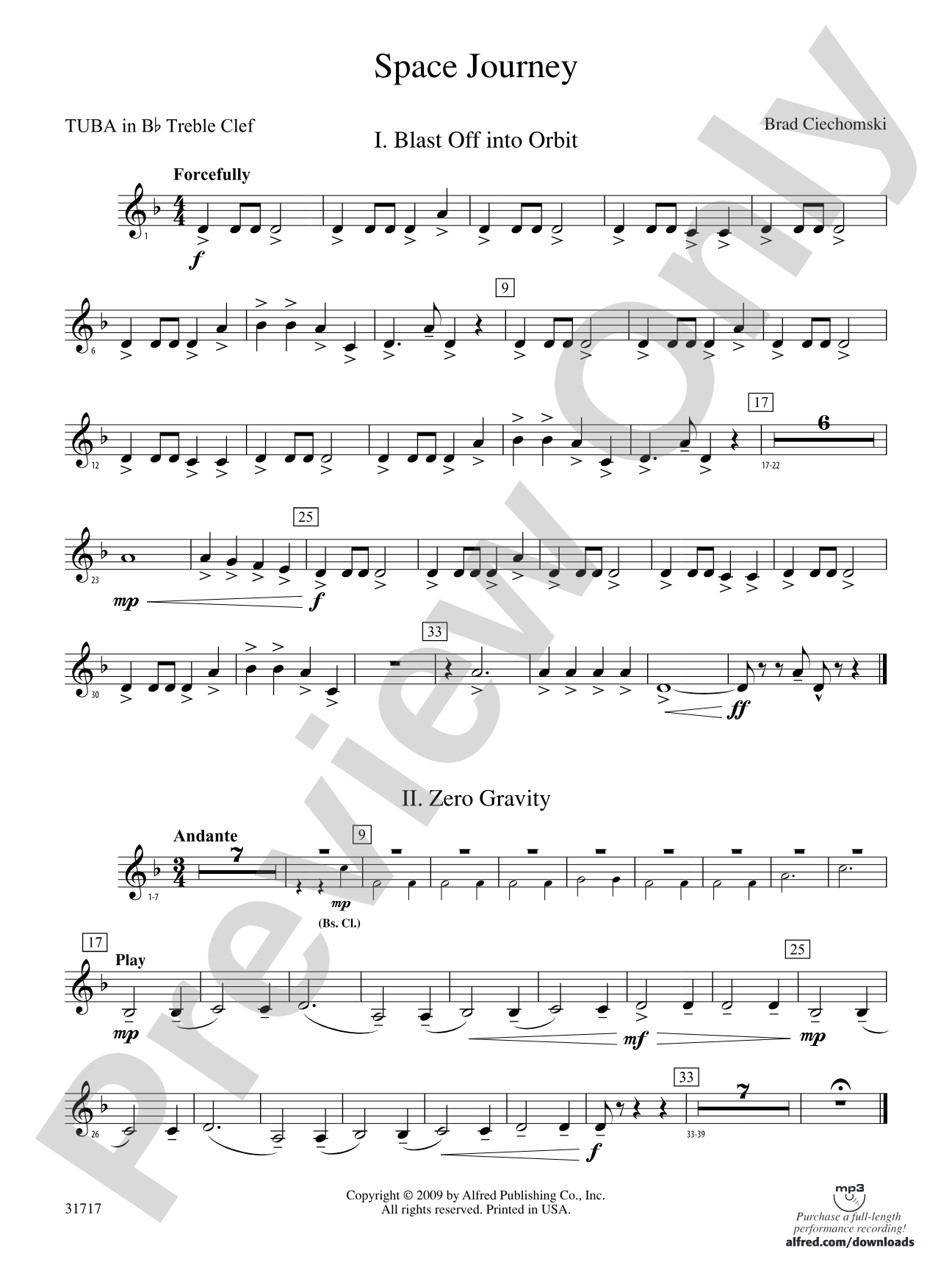 Space Journey: (wp) B-flat Tuba T.C.