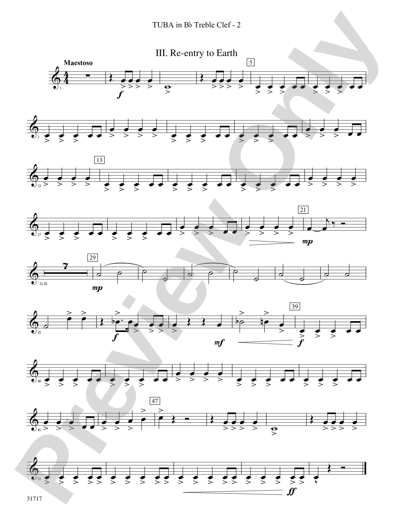 Space Journey: (wp) B-flat Tuba T.C.