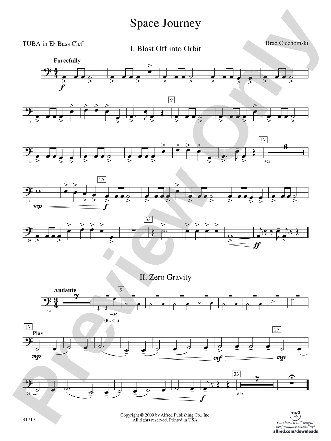 Space Journey: (wp) E-flat Tuba B.C.