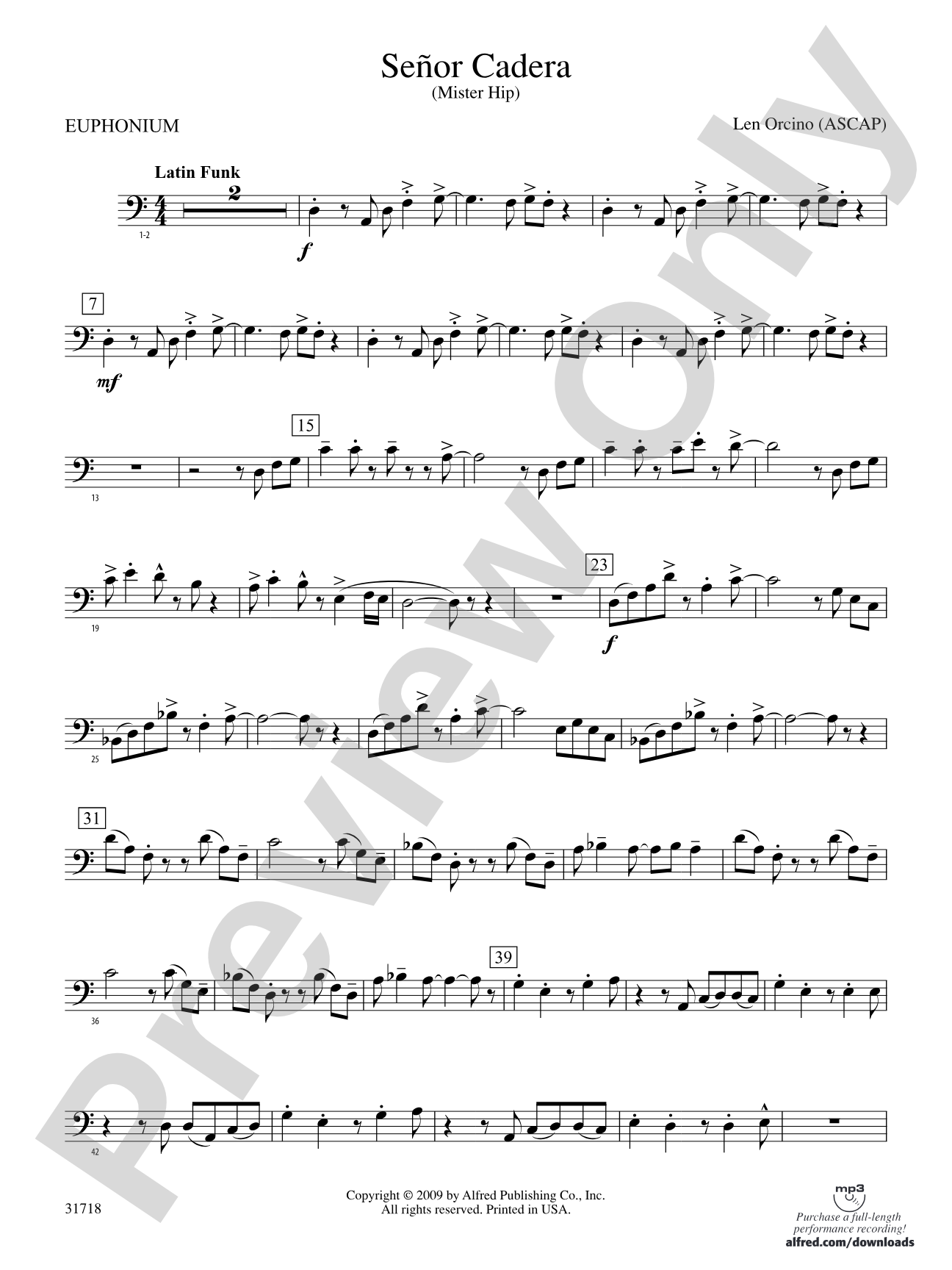 Señor Cadera (Mister Hip): Baritone B.C.