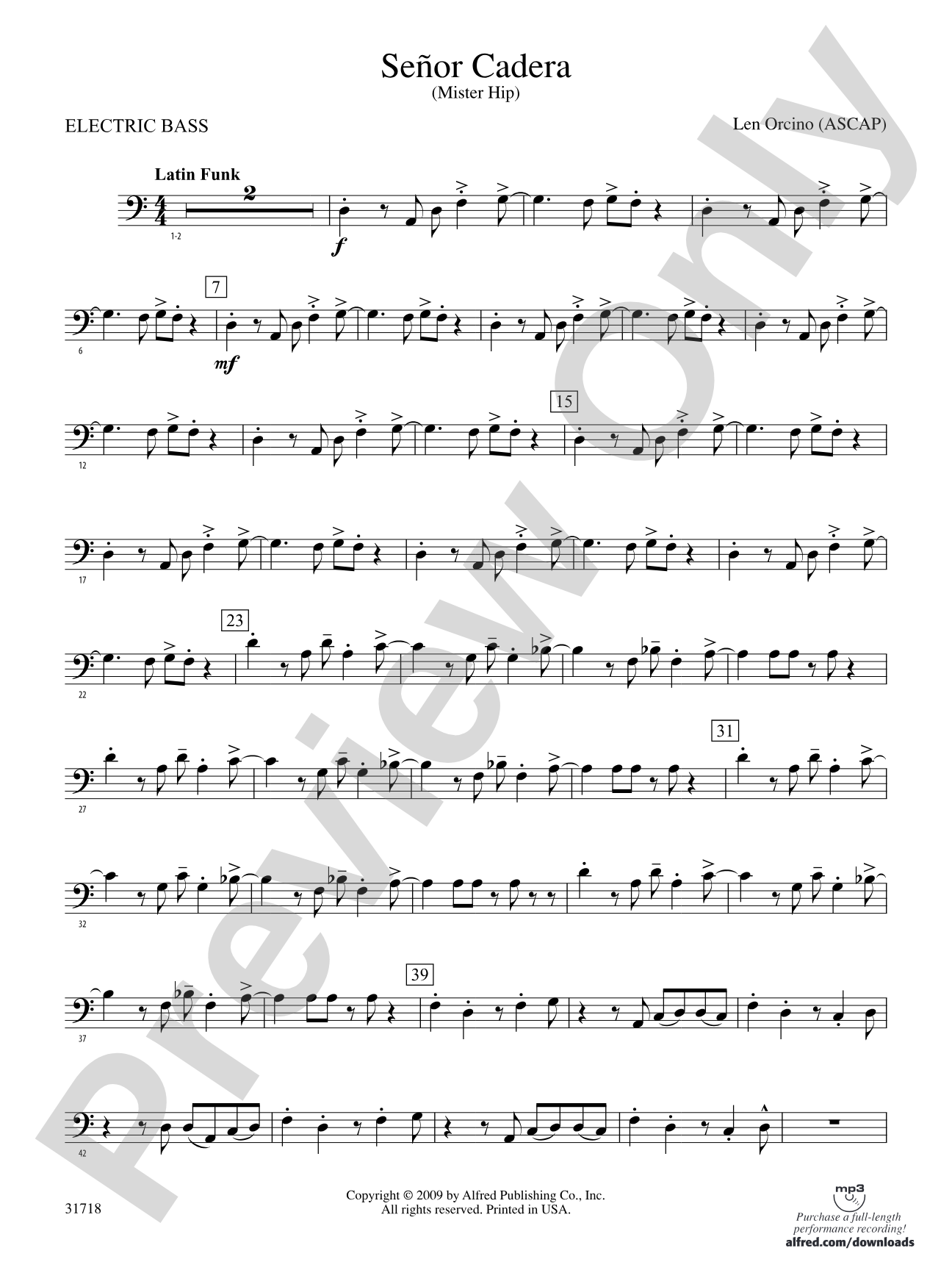 Señor Cadera (Mister Hip): String Bass