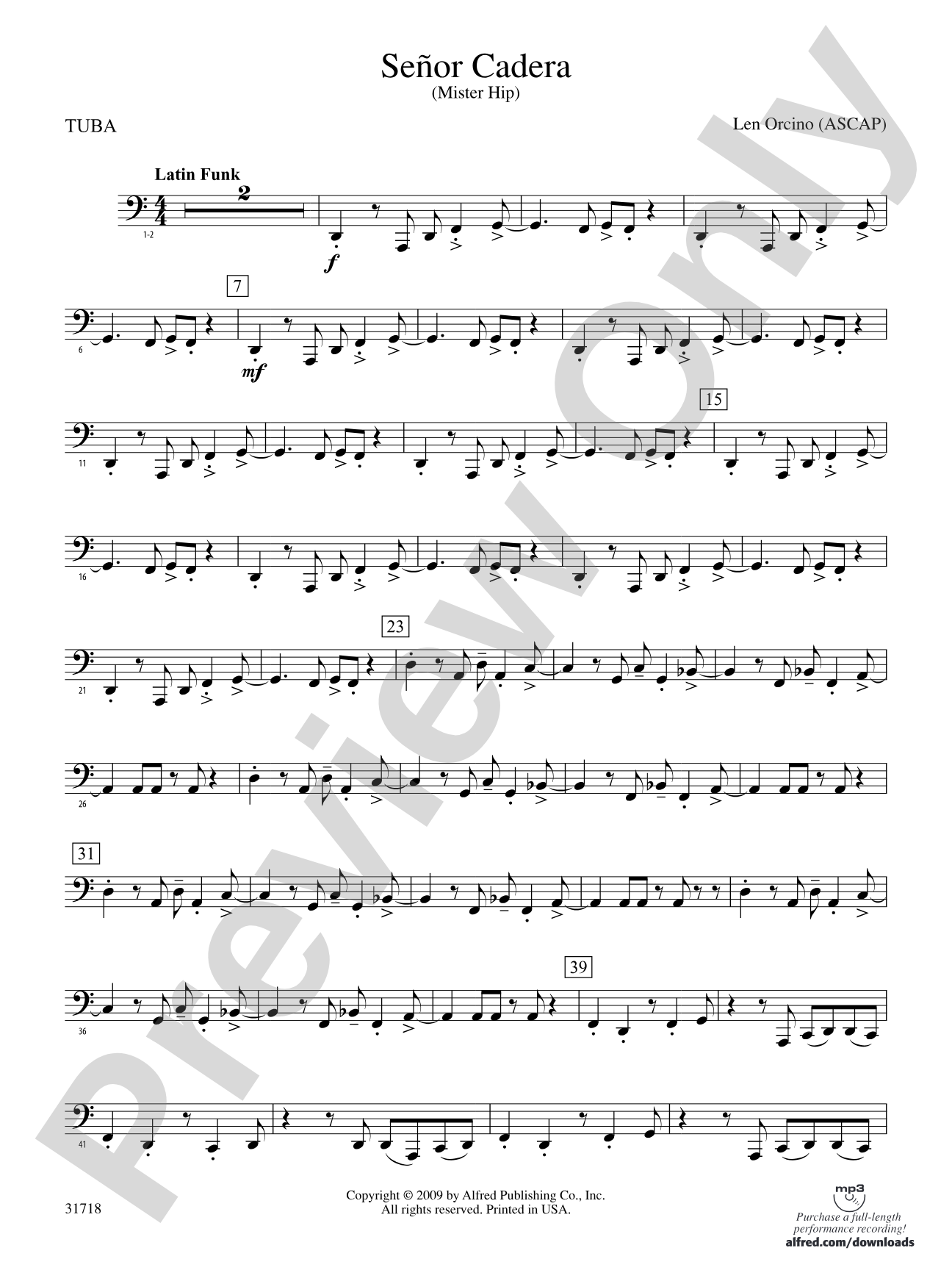 Señor Cadera (Mister Hip): Tuba