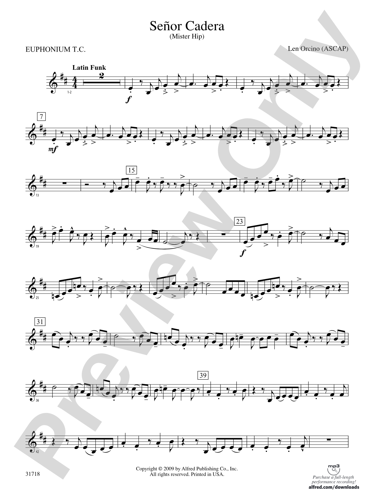 Señor Cadera (Mister Hip): (wp) Baritone T.C.