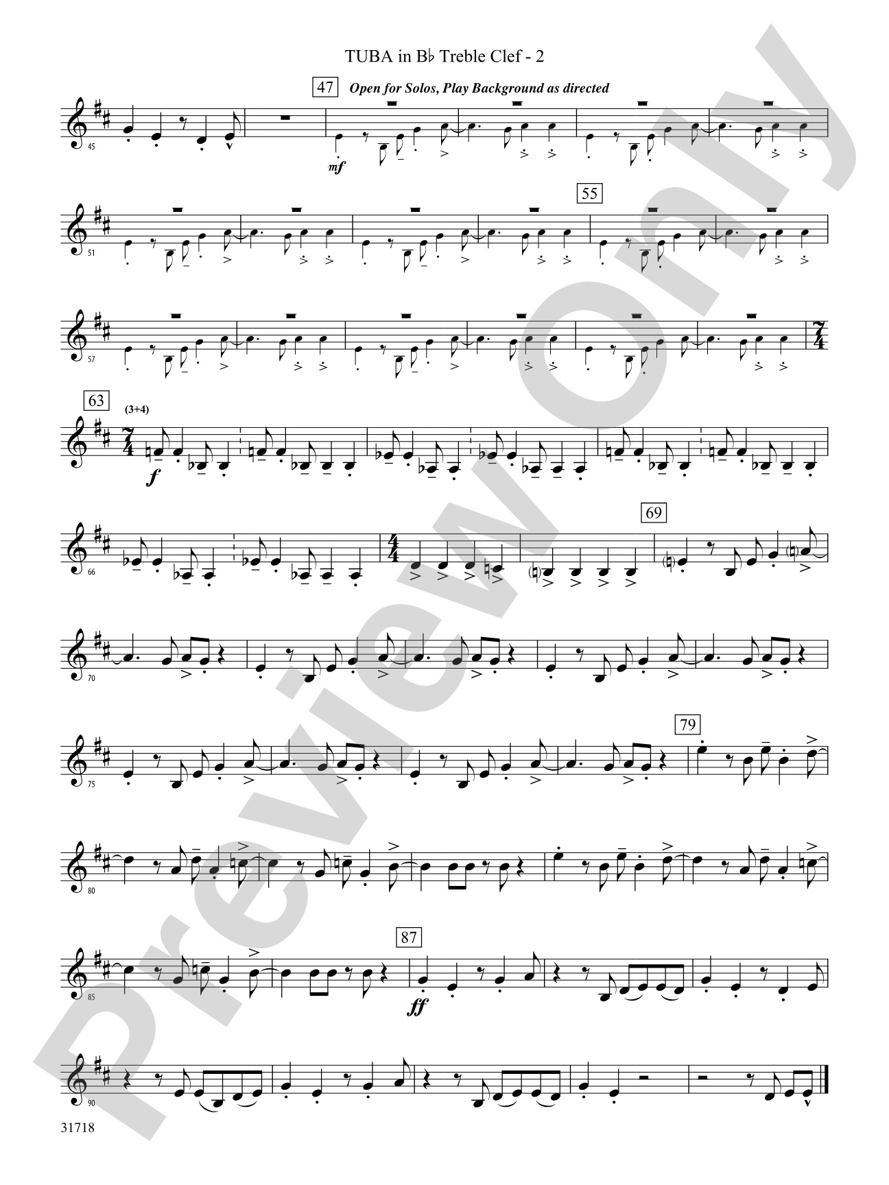 Señor Cadera (Mister Hip): (wp) B-flat Tuba T.C.