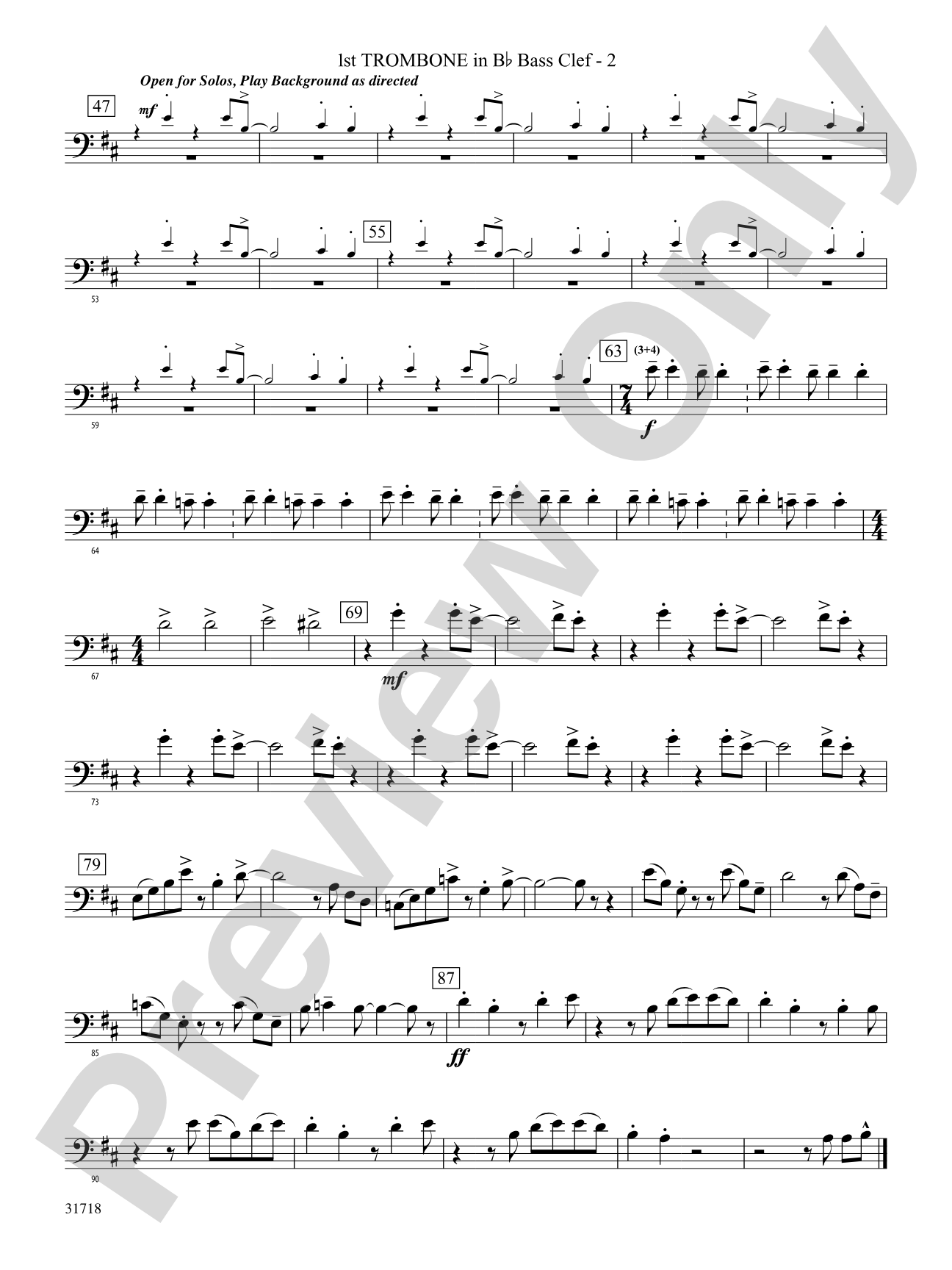Señor Cadera (Mister Hip): (wp) 1st B-flat Trombone B.C.