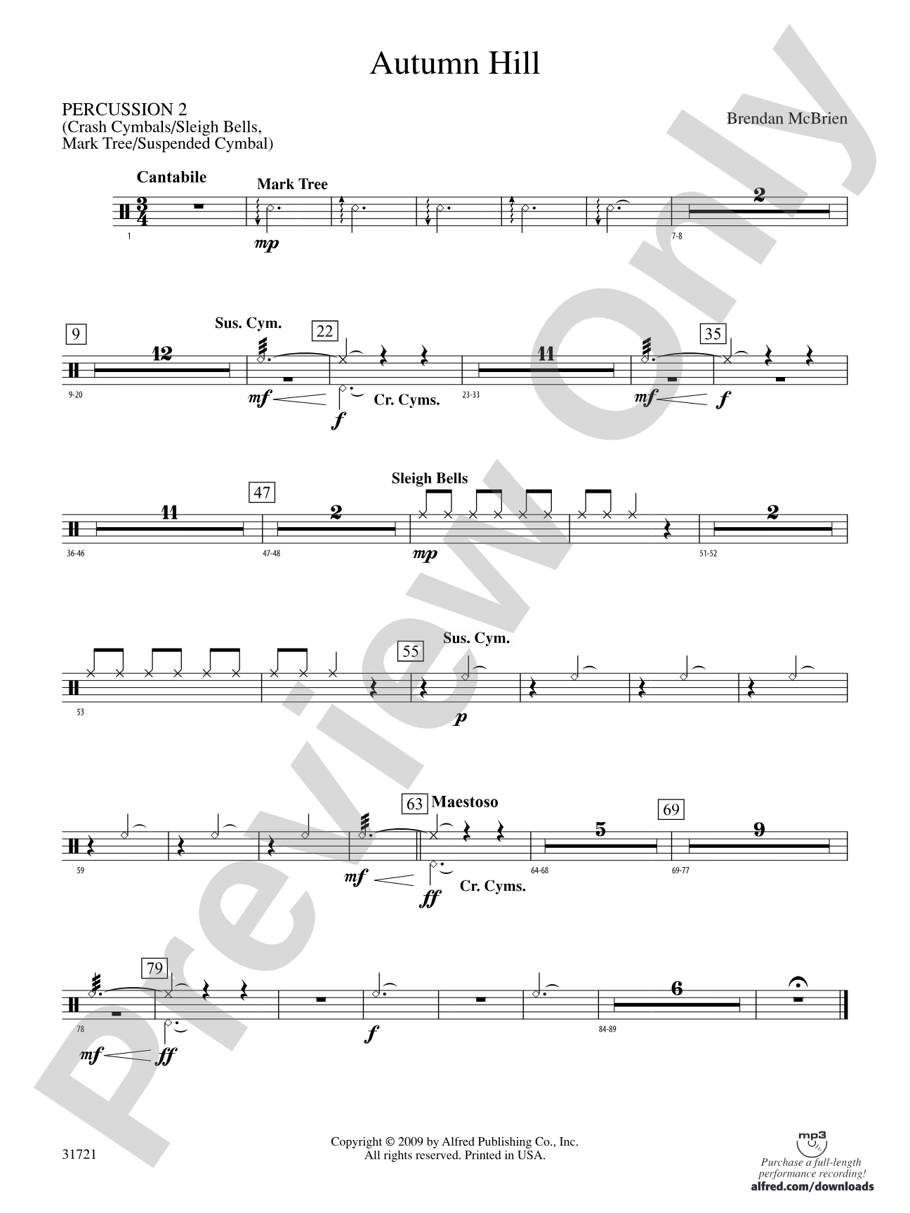Autumn Hill: 2nd Percussion