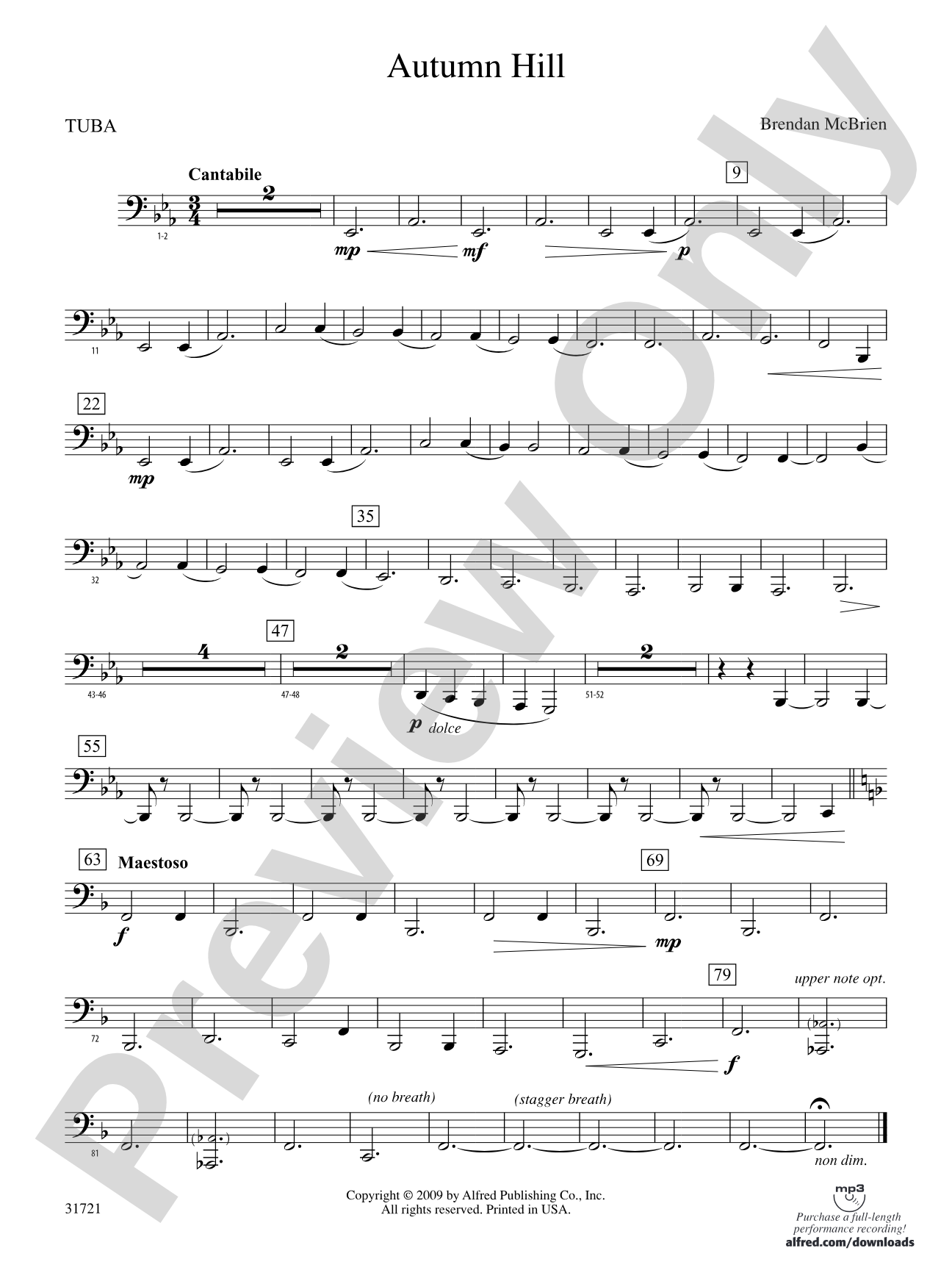 Autumn Hill: Tuba