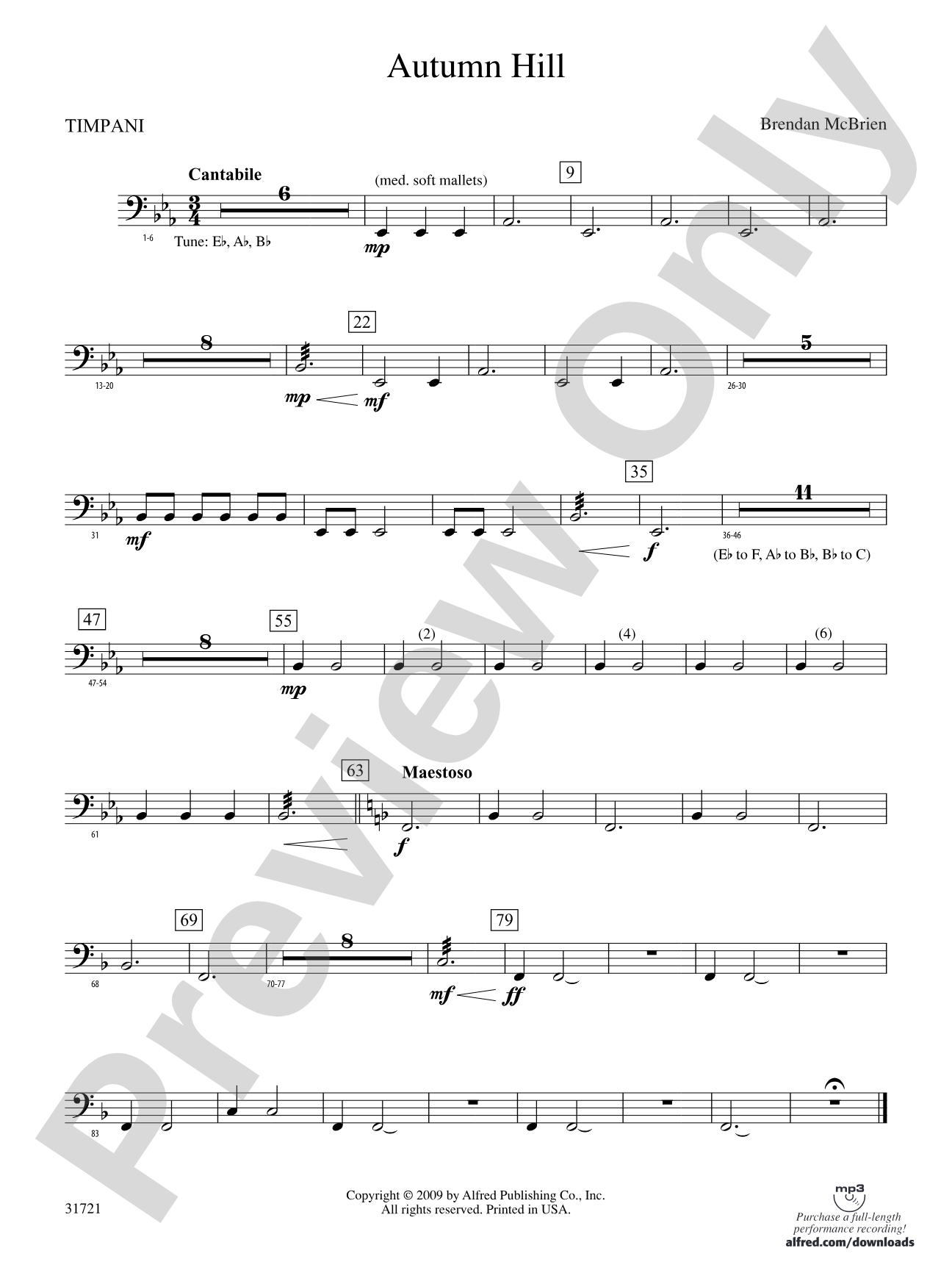 Autumn Hill: Timpani