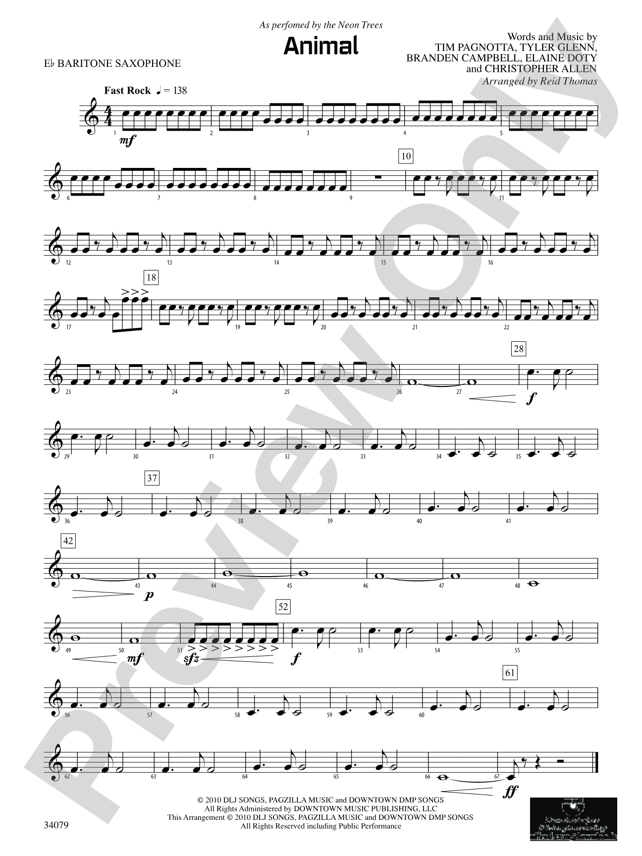 Animal: E-flat Baritone Saxophone