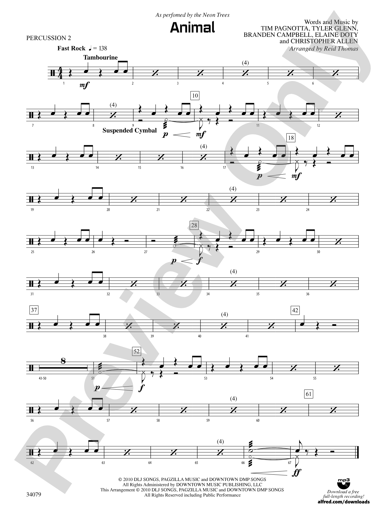 Animal: 2nd Percussion
