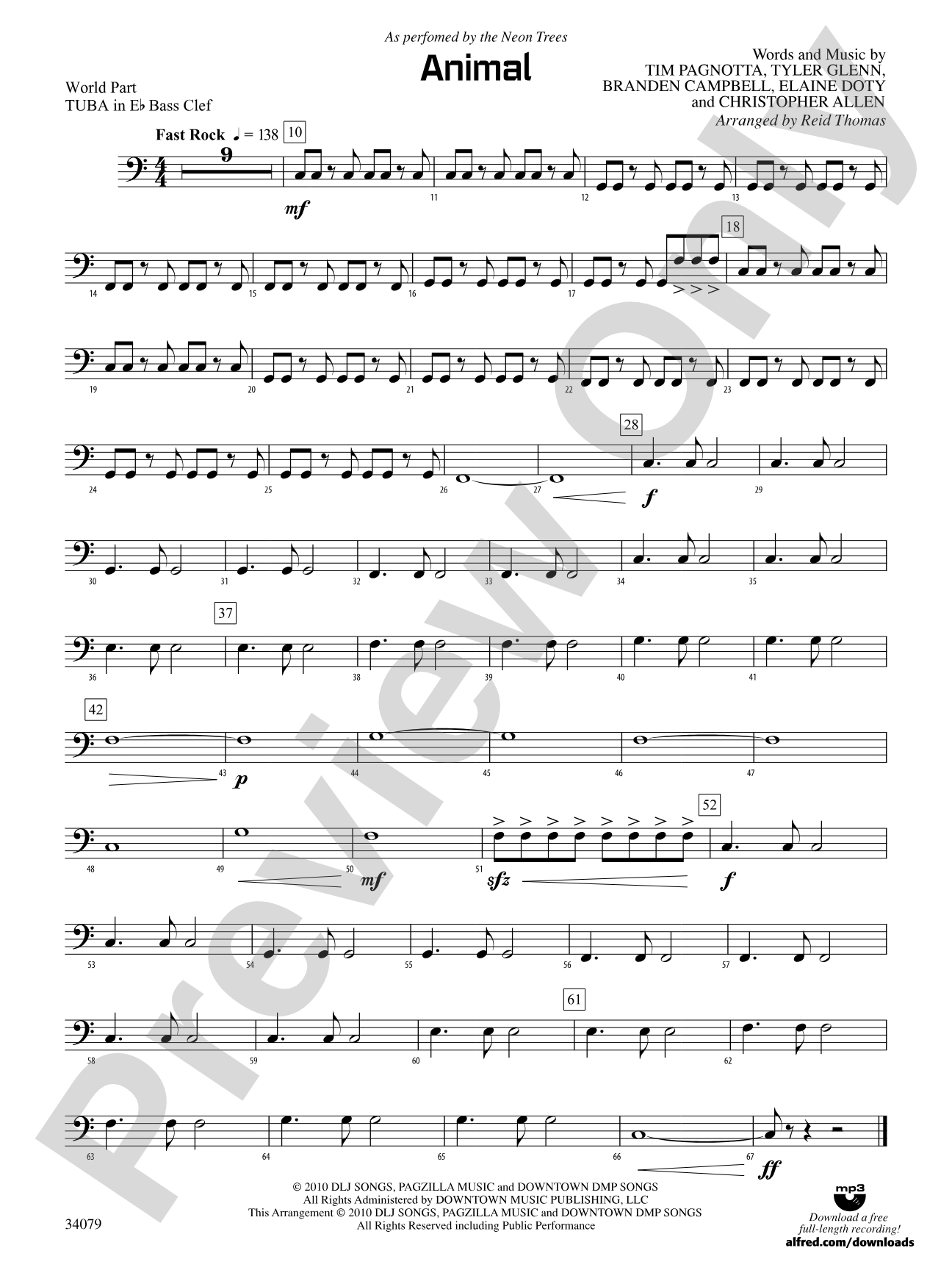 Animal: (wp) E-flat Tuba B.C.