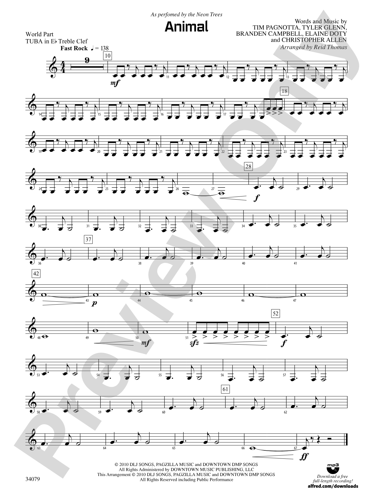 Animal: (wp) E-flat Tuba T.C.