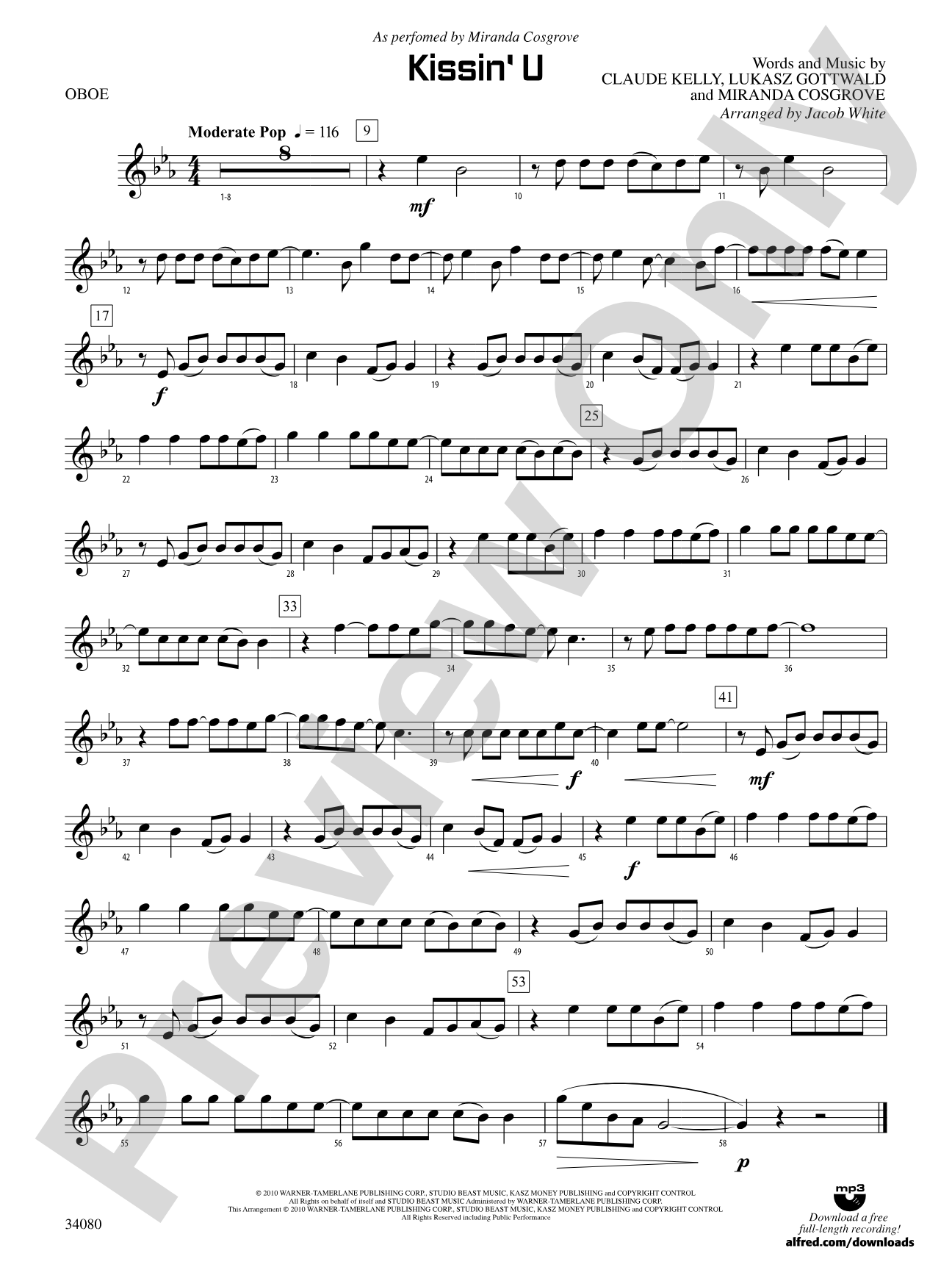 Kissin' U: Oboe