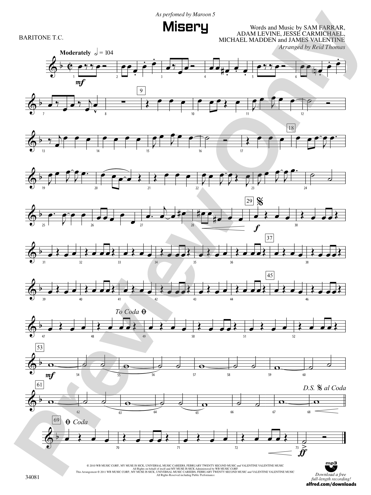 Misery: Baritone T.C.