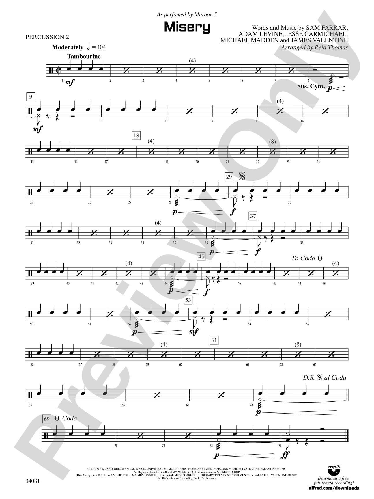 Misery: 2nd Percussion