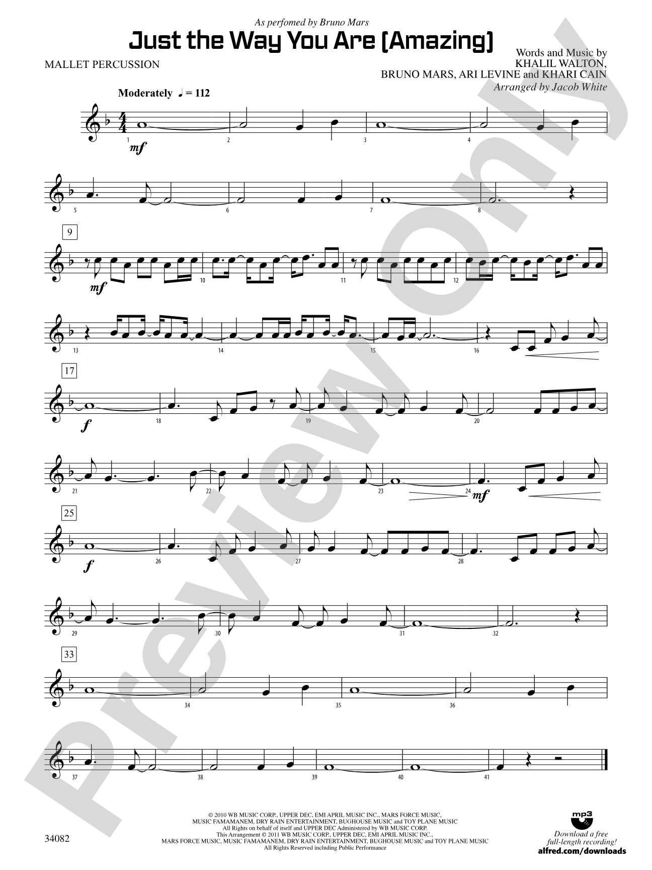 Just the Way You Are (Amazing): Mallets