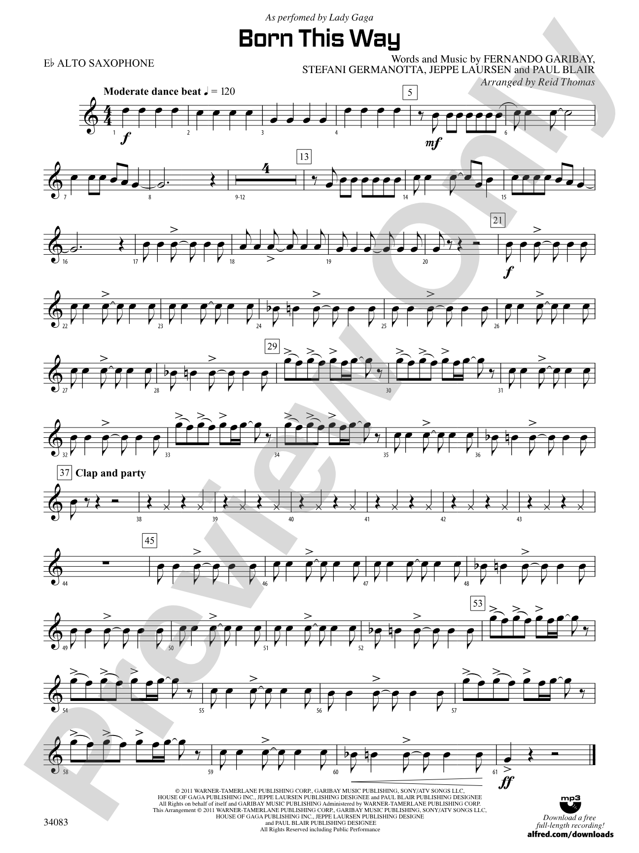 Born This Way: E-flat Alto Saxophone