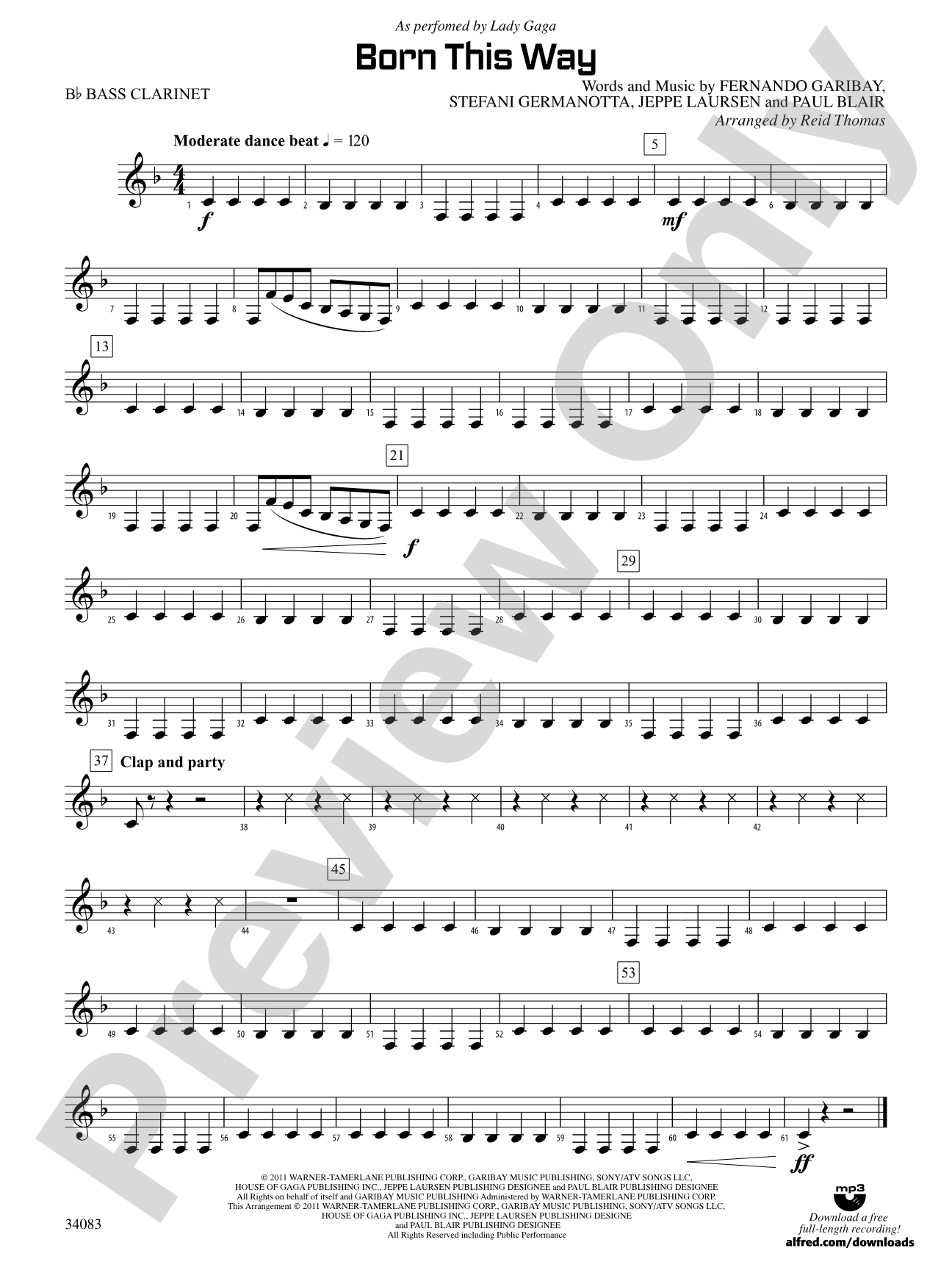 Born This Way: B-flat Bass Clarinet