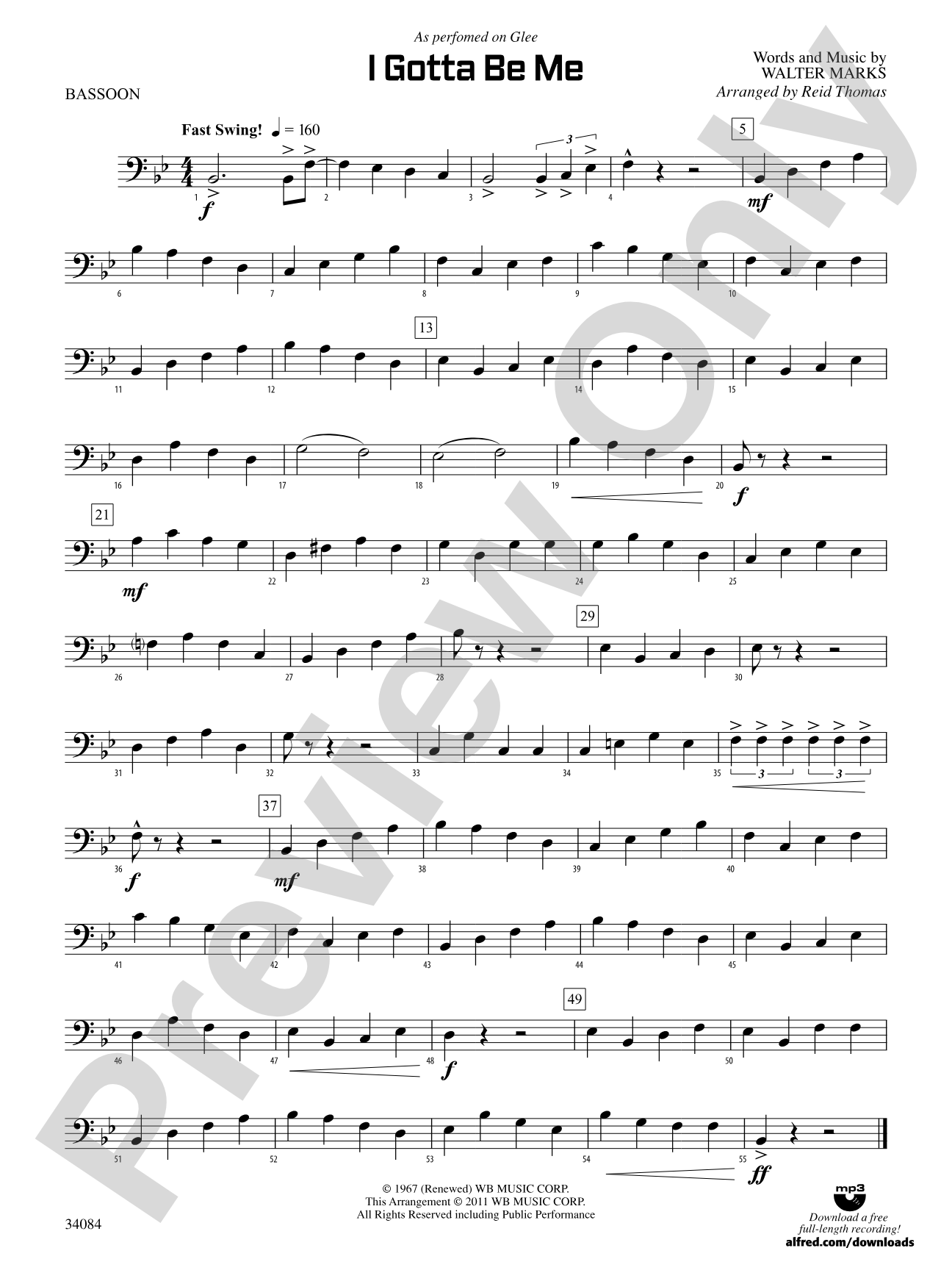 I Gotta Be Me: Bassoon