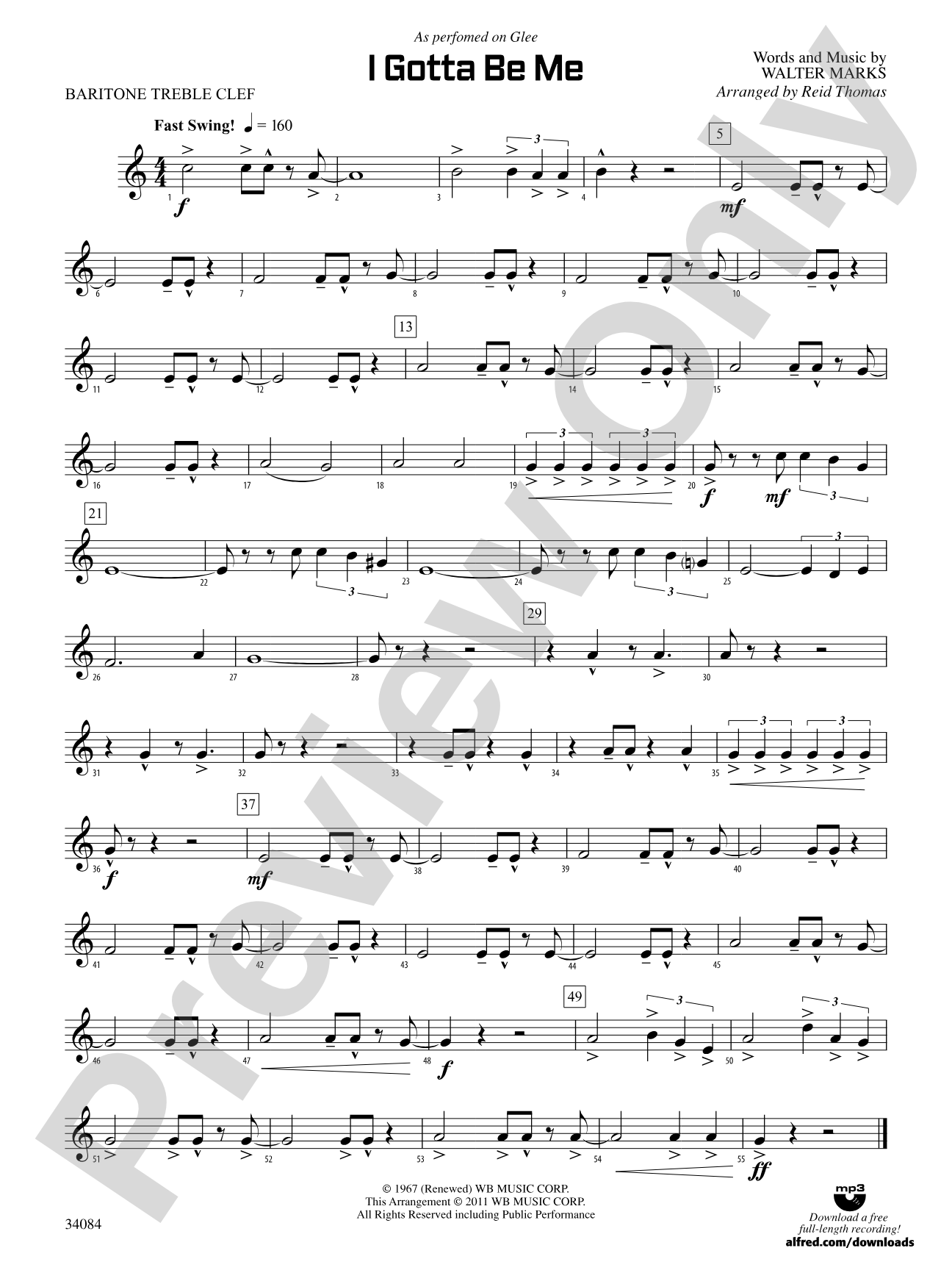 I Gotta Be Me: Baritone T.C.