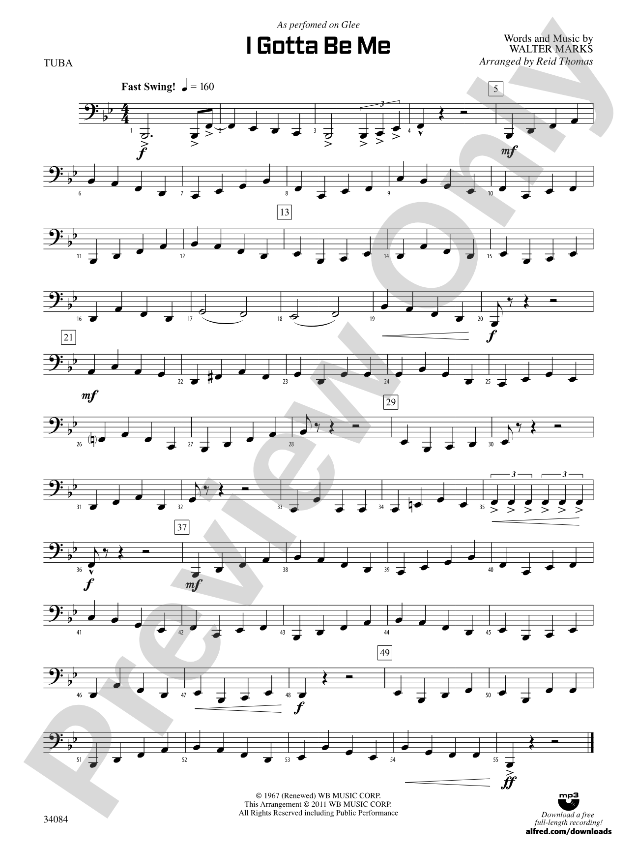 I Gotta Be Me: Tuba
