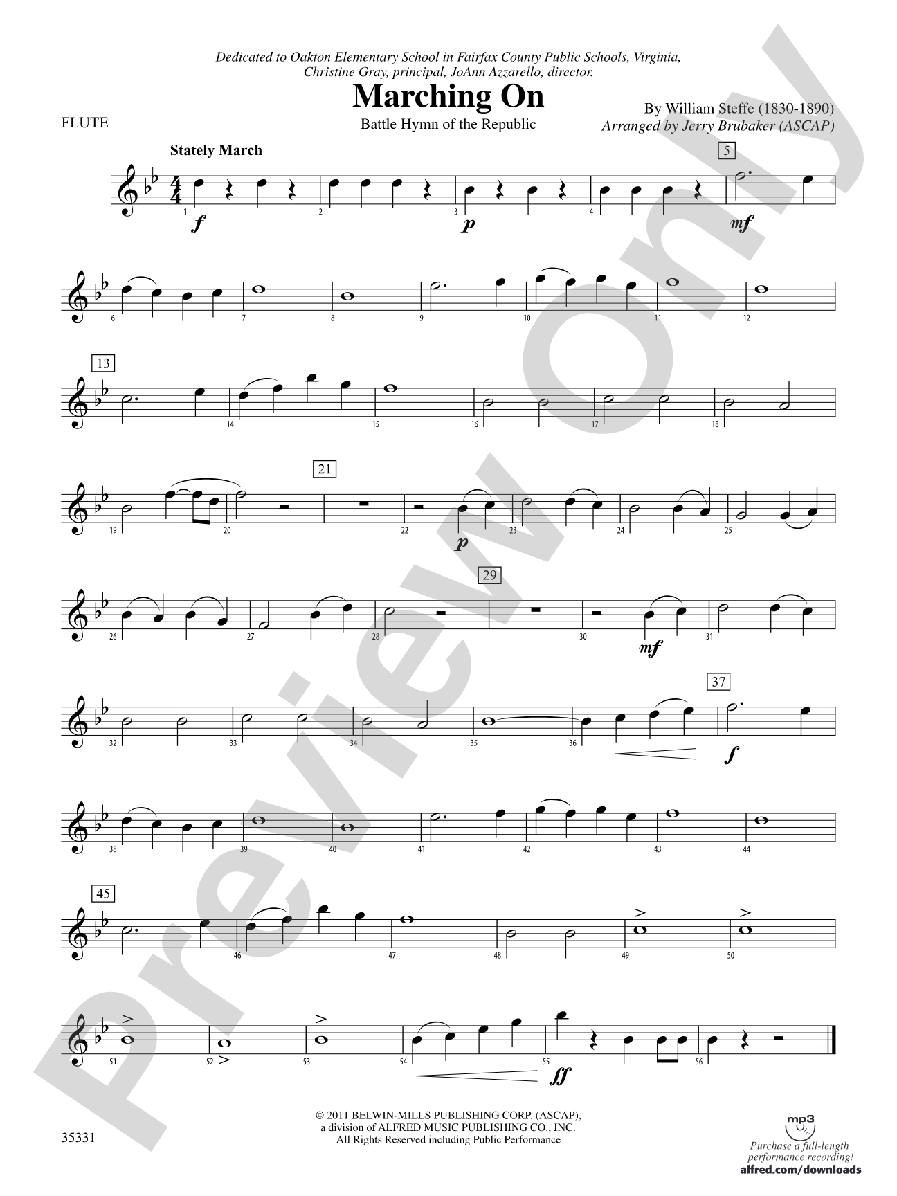 Marching On: Flute