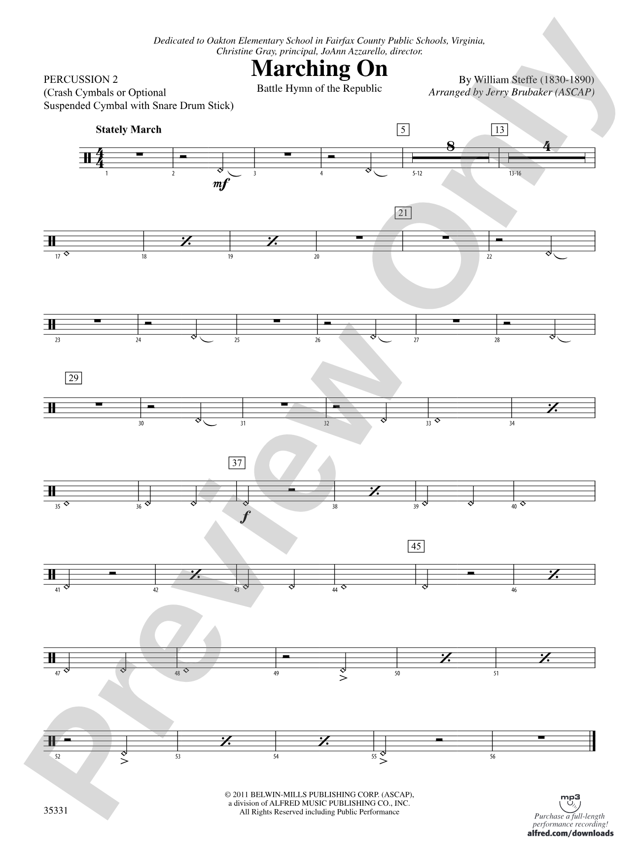 Marching On: 2nd Percussion