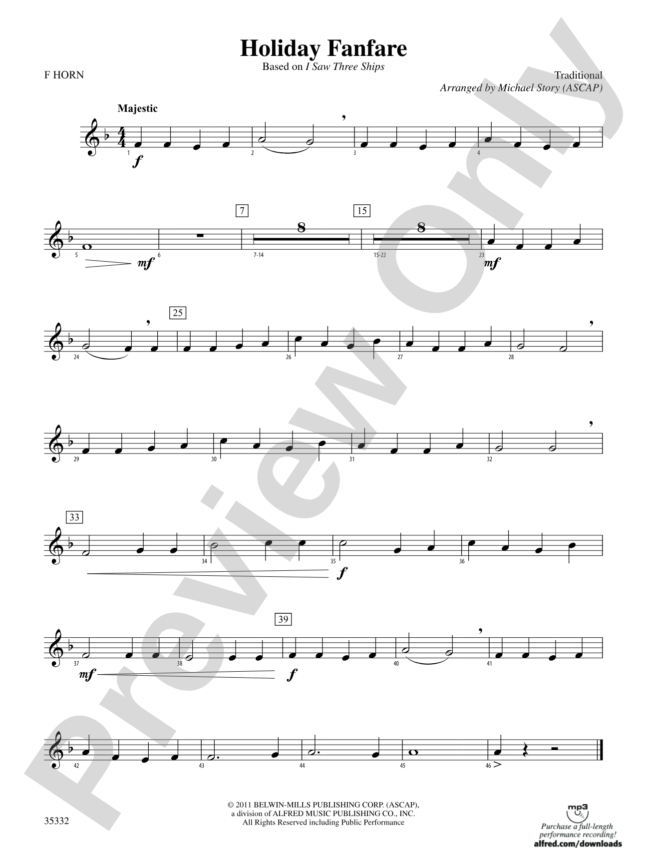 Holiday Fanfare: 1st F Horn