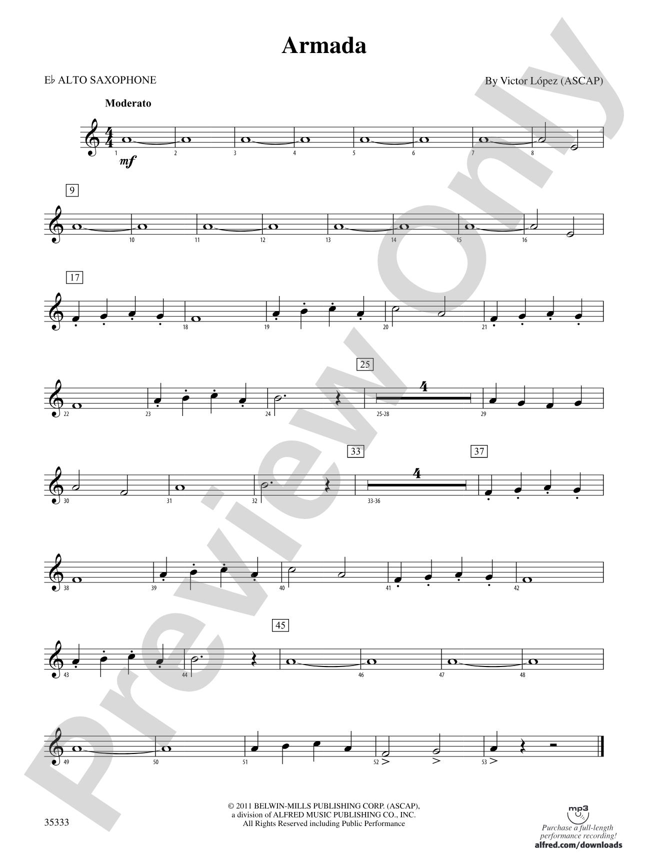 Armada: E-flat Alto Saxophone