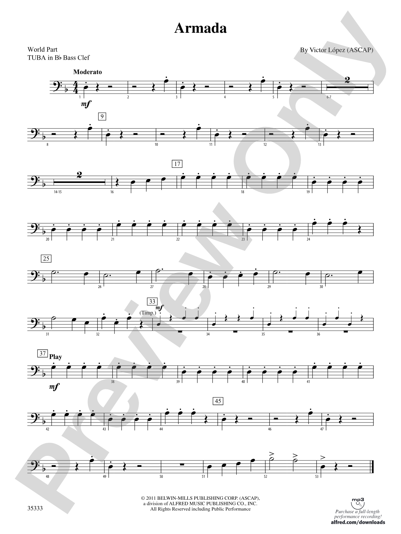 Armada: (wp) B-flat Tuba B.C.