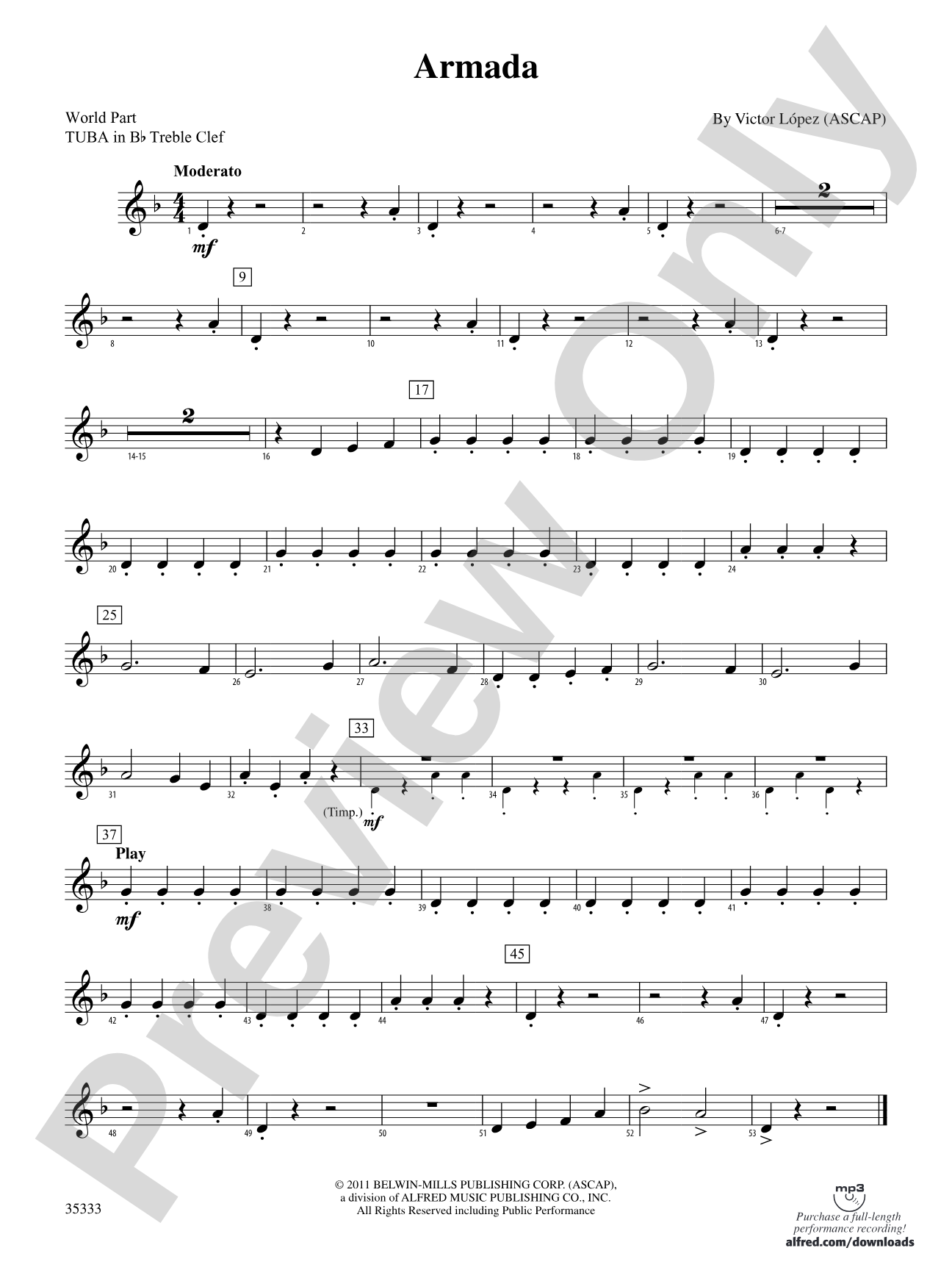 Armada: (wp) B-flat Tuba T.C.