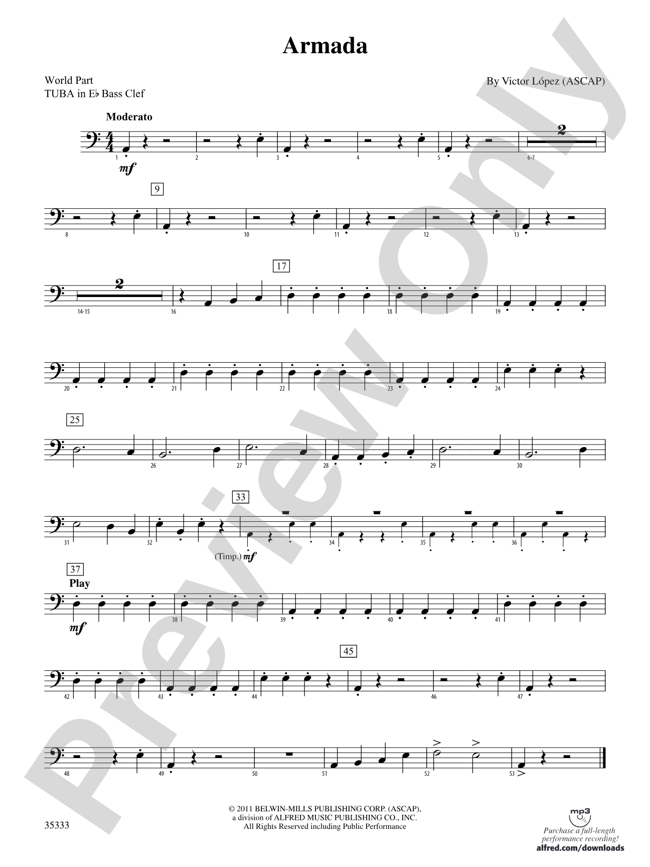 Armada: (wp) E-flat Tuba B.C.