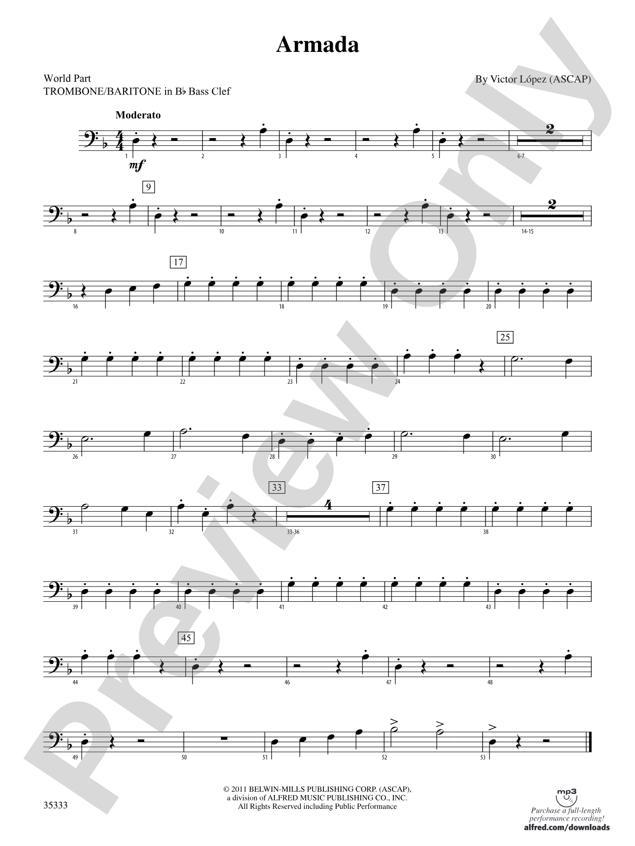 Armada: (wp) 1st B-flat Trombone B.C.