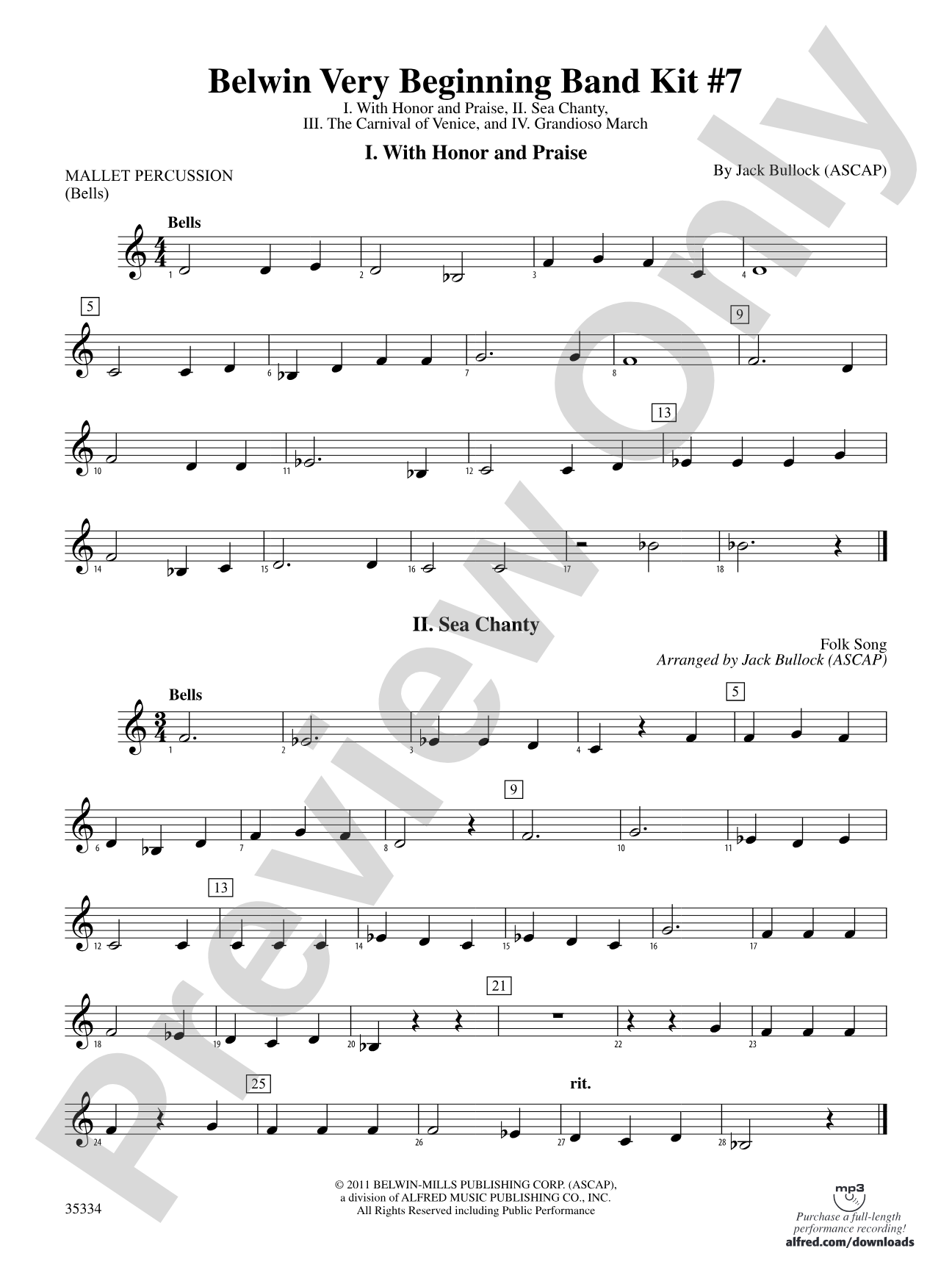 Belwin Very Beginning Band Kit #7: Mallets