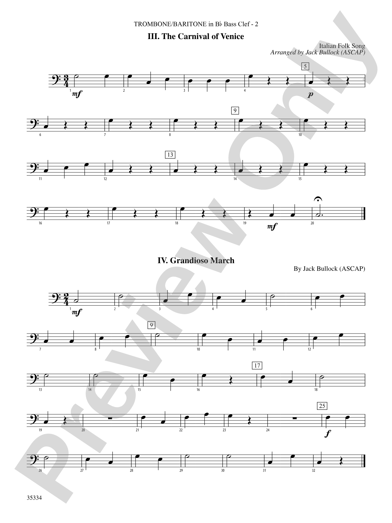 Belwin Very Beginning Band Kit #7: (wp) 1st B-flat Trombone B.C.