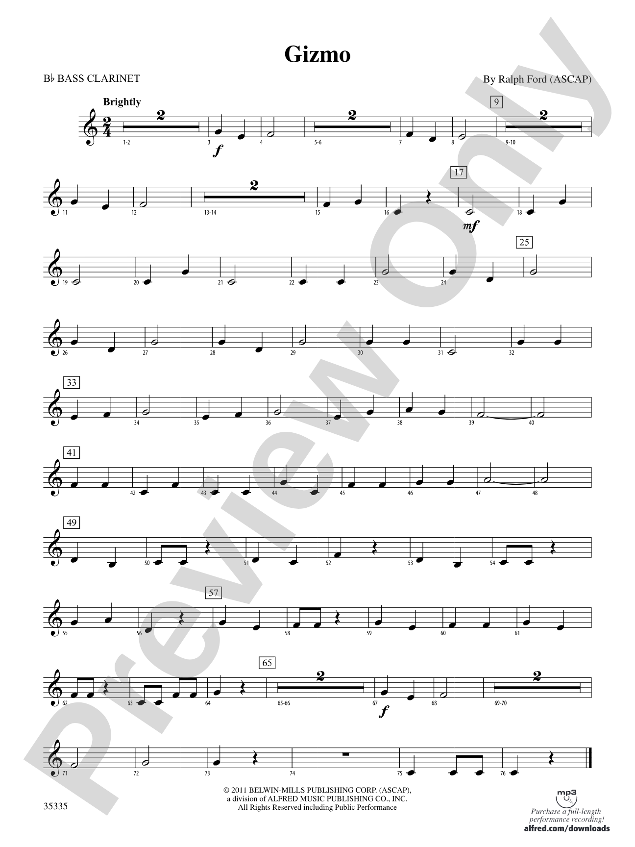 Gizmo: B-flat Bass Clarinet