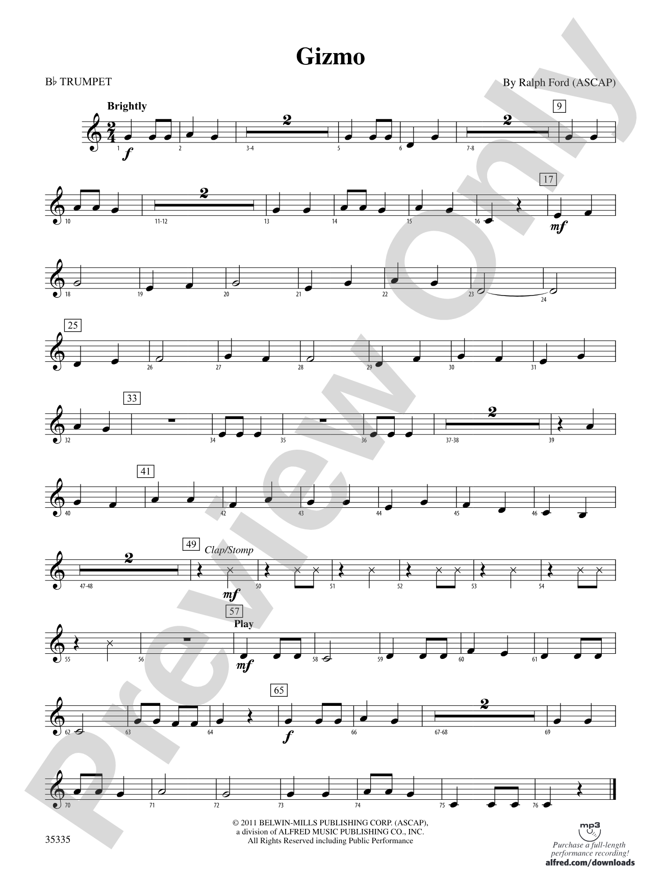 Gizmo: 1st B-flat Trumpet