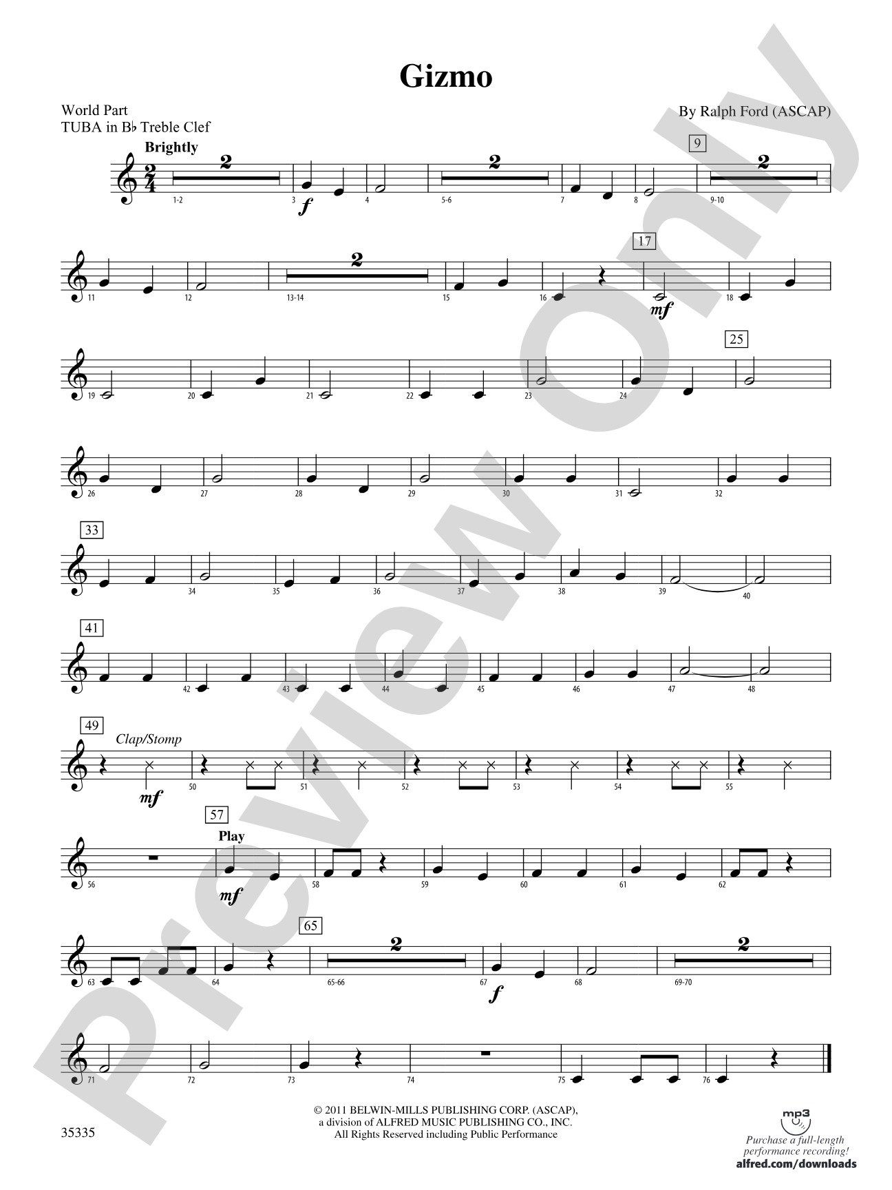 Gizmo: (wp) B-flat Tuba T.C.