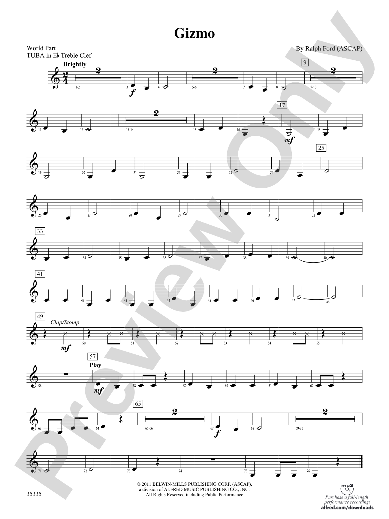 Gizmo: (wp) E-flat Tuba T.C.