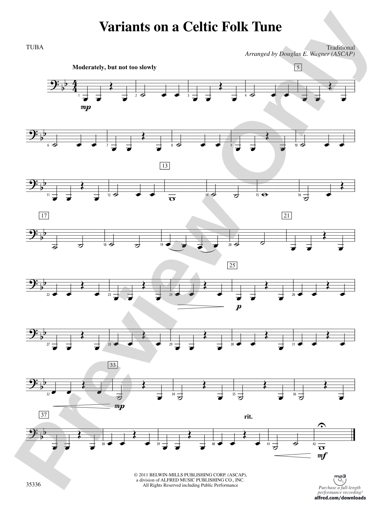 Variants on a Celtic Folk Tune: Tuba