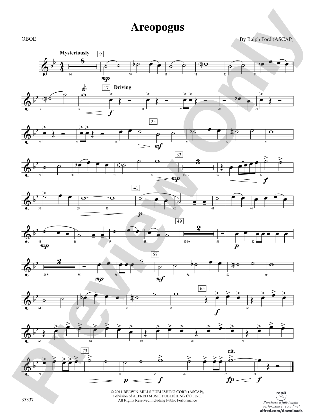 Areopogus: Oboe