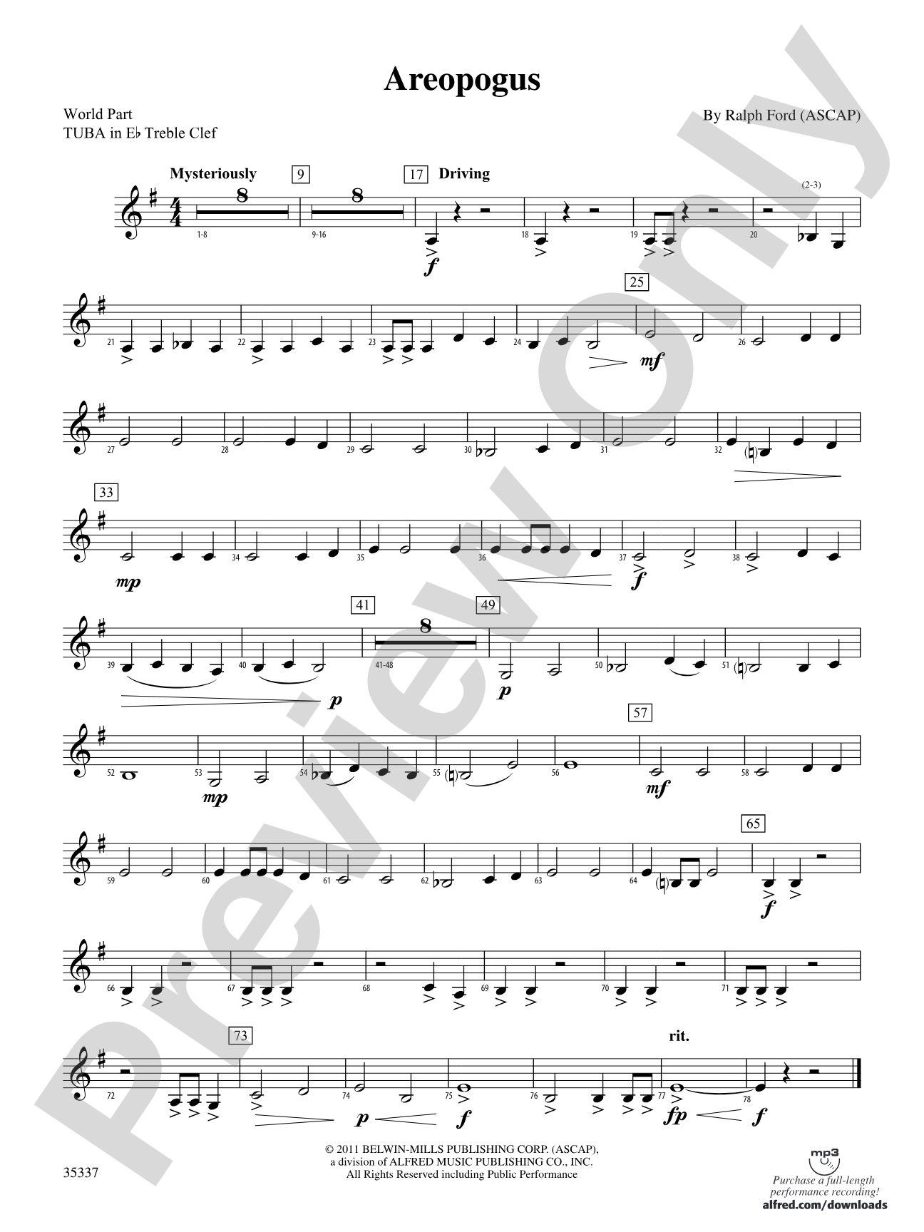 Areopogus: (wp) E-flat Tuba T.C.