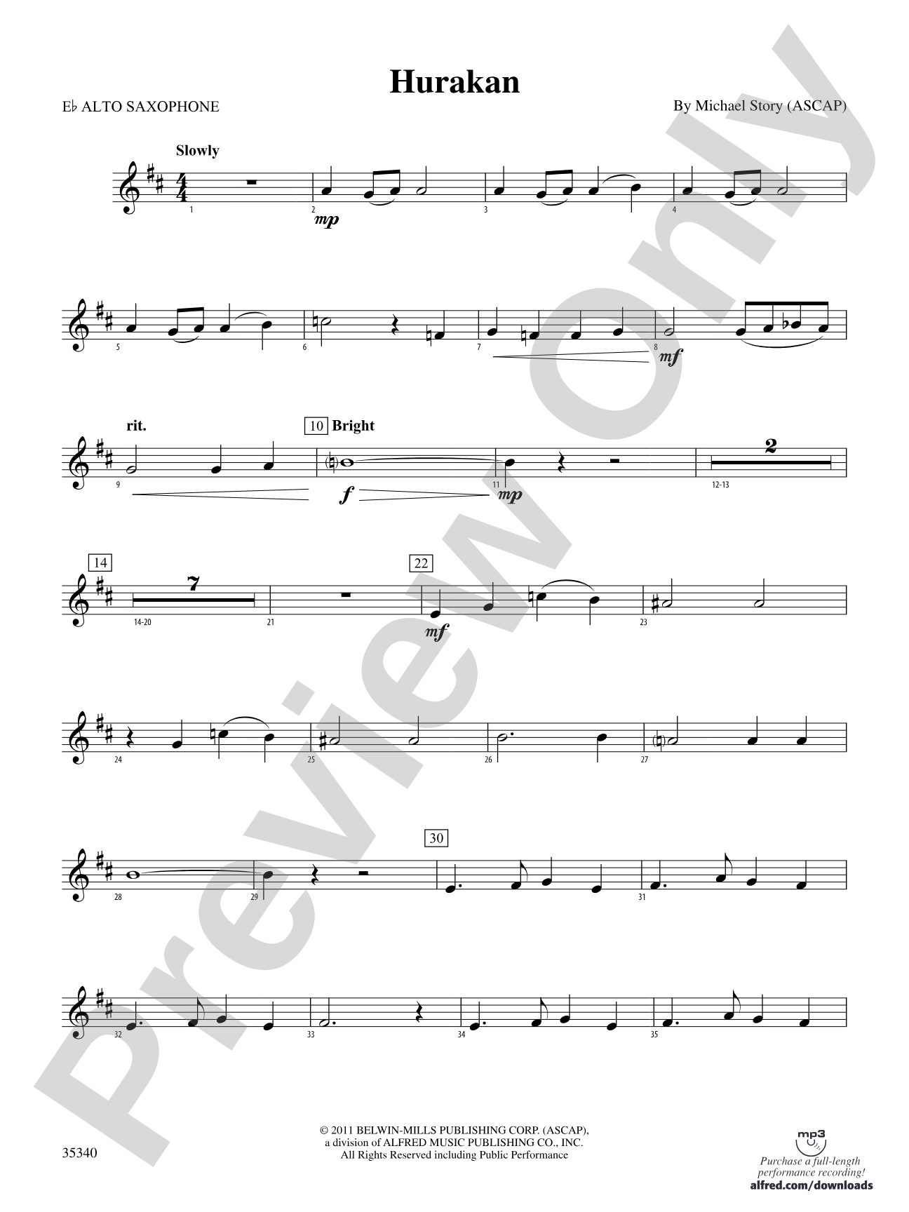 Hurakan: E-flat Alto Saxophone