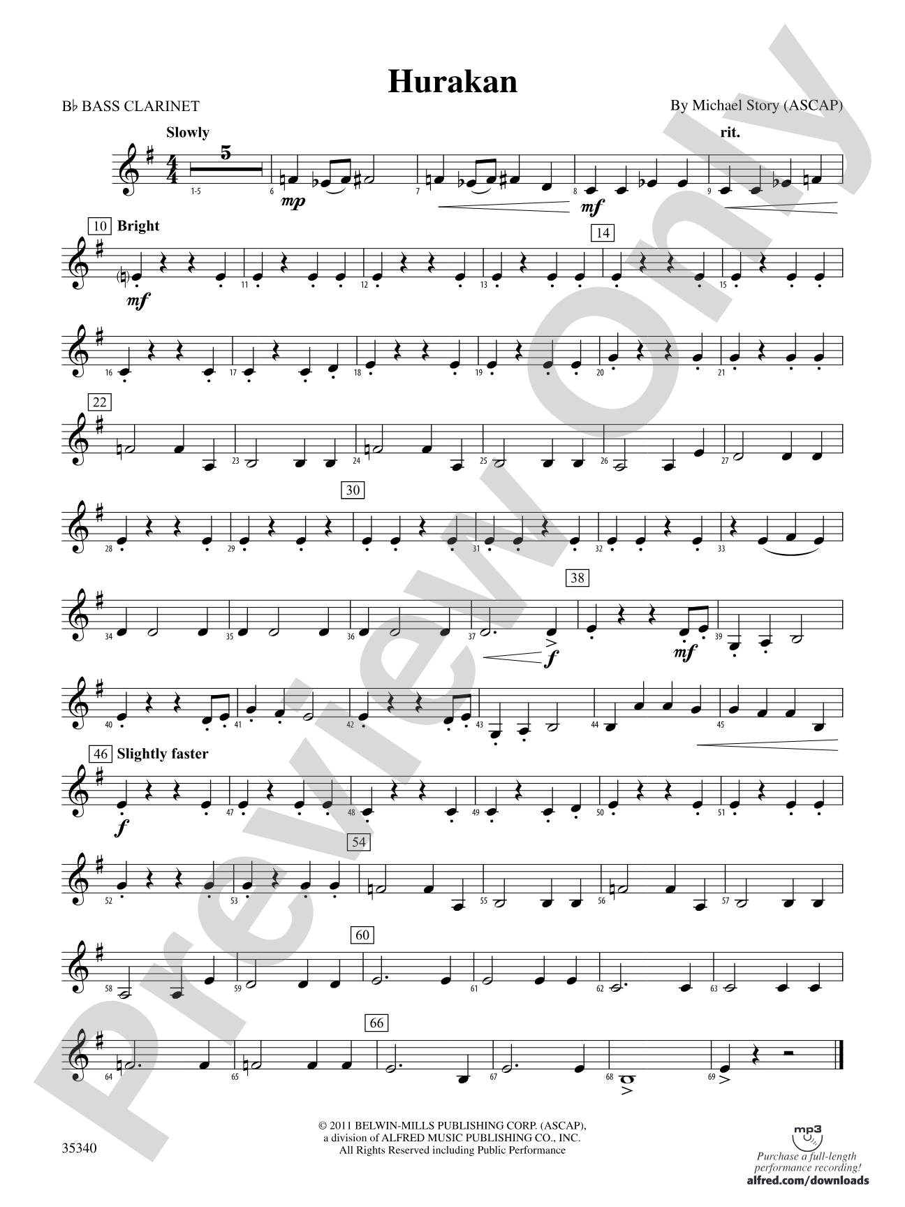 Hurakan: B-flat Bass Clarinet