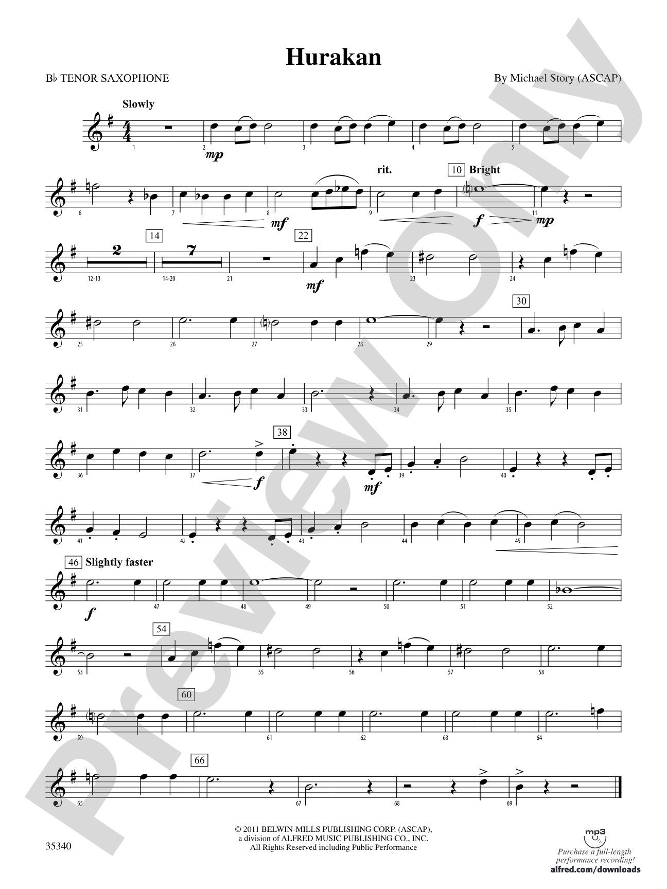 Hurakan: B-flat Tenor Saxophone