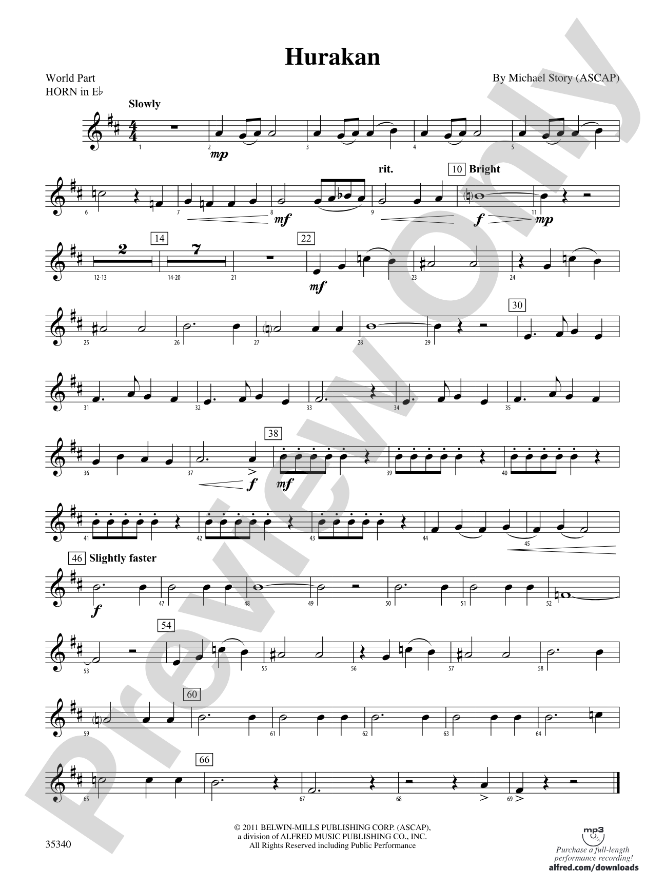 Hurakan: (wp) 1st Horn in E-flat
