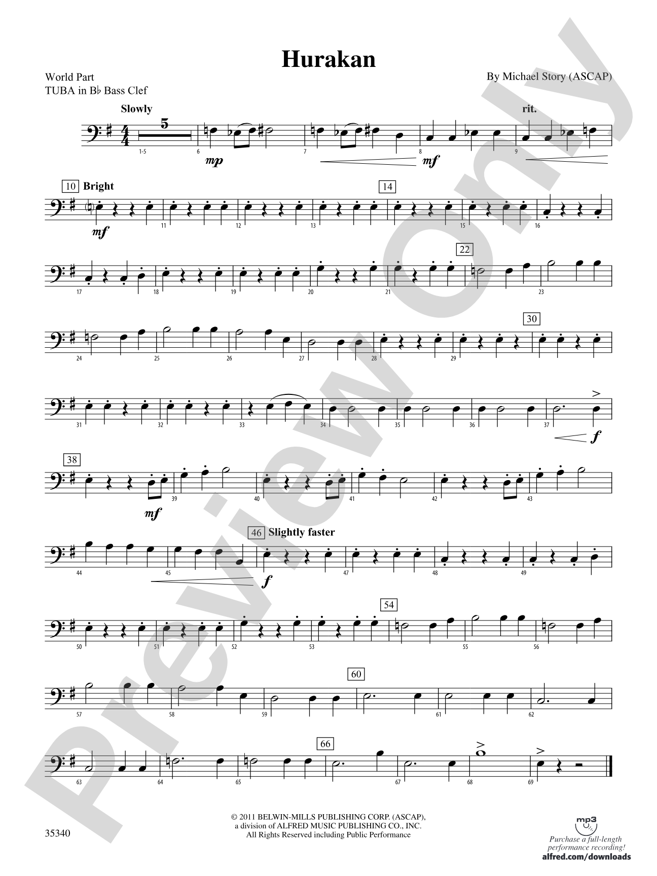 Hurakan: (wp) B-flat Tuba B.C.