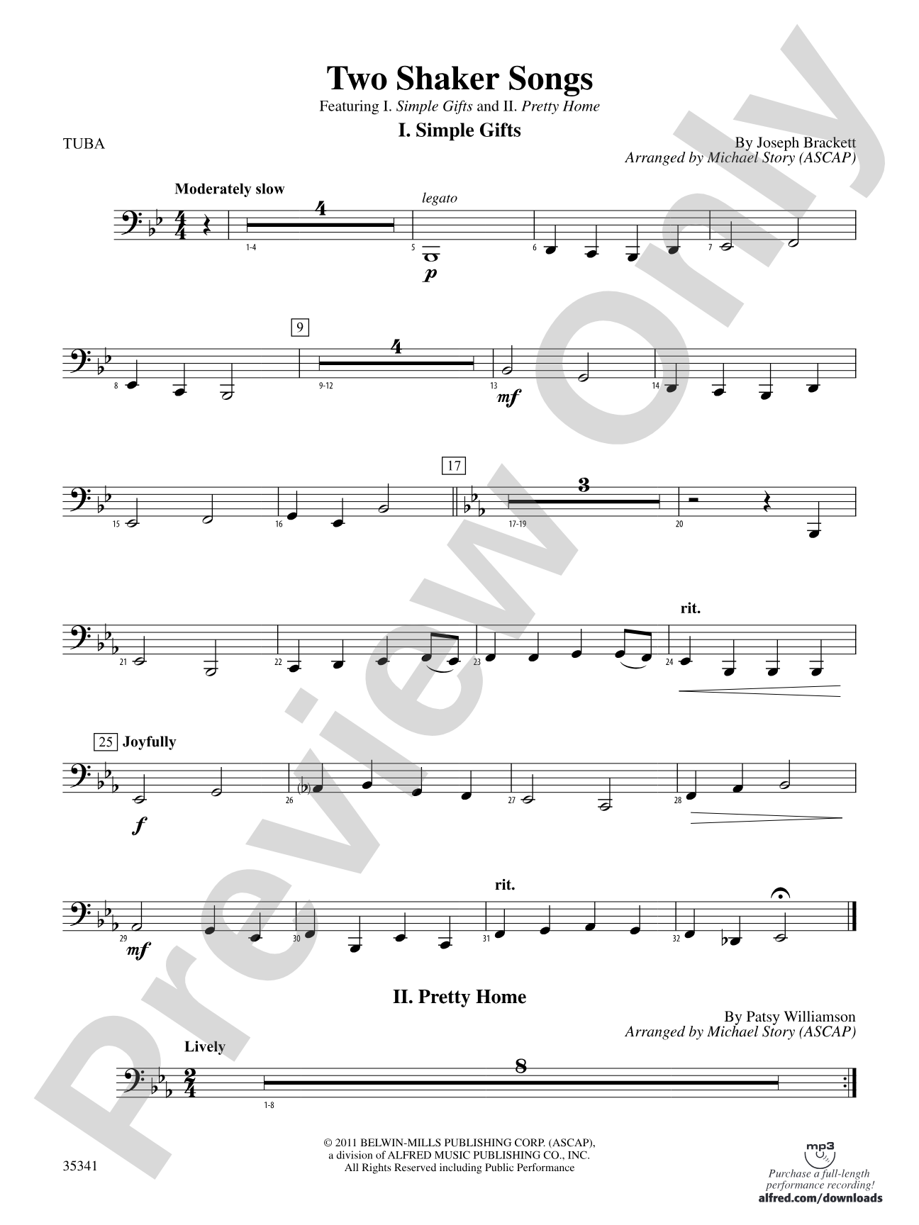 Two Shaker Songs: Tuba