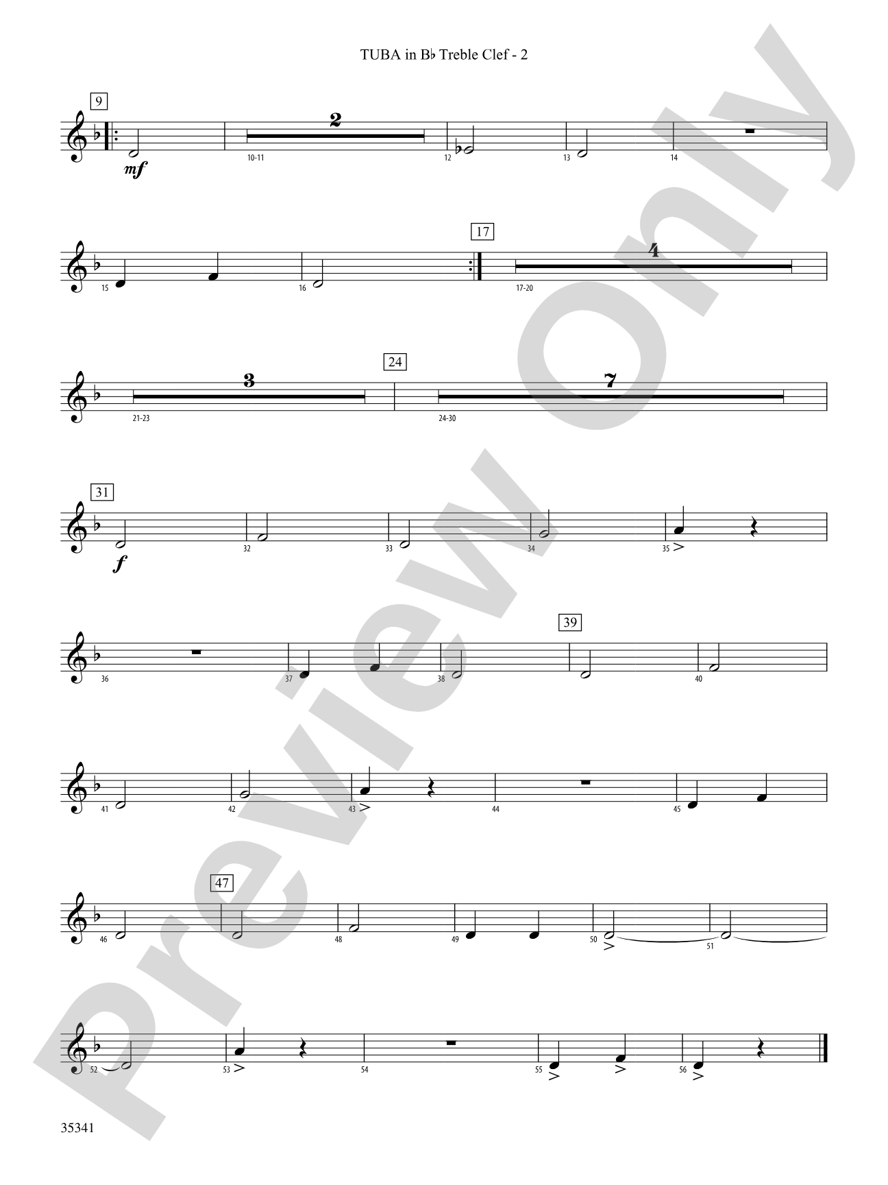 Two Shaker Songs: (wp) B-flat Tuba T.C.